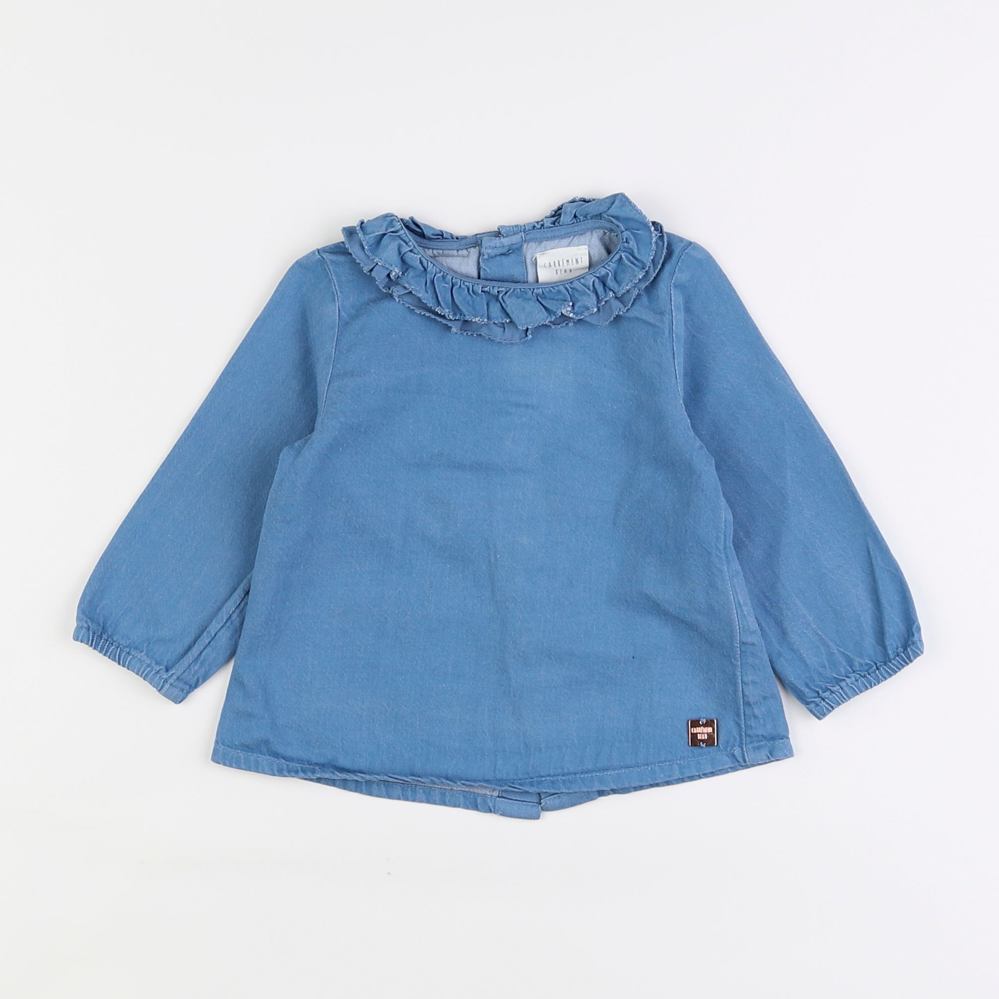 Carrément Beau - blouse bleu - 12 mois