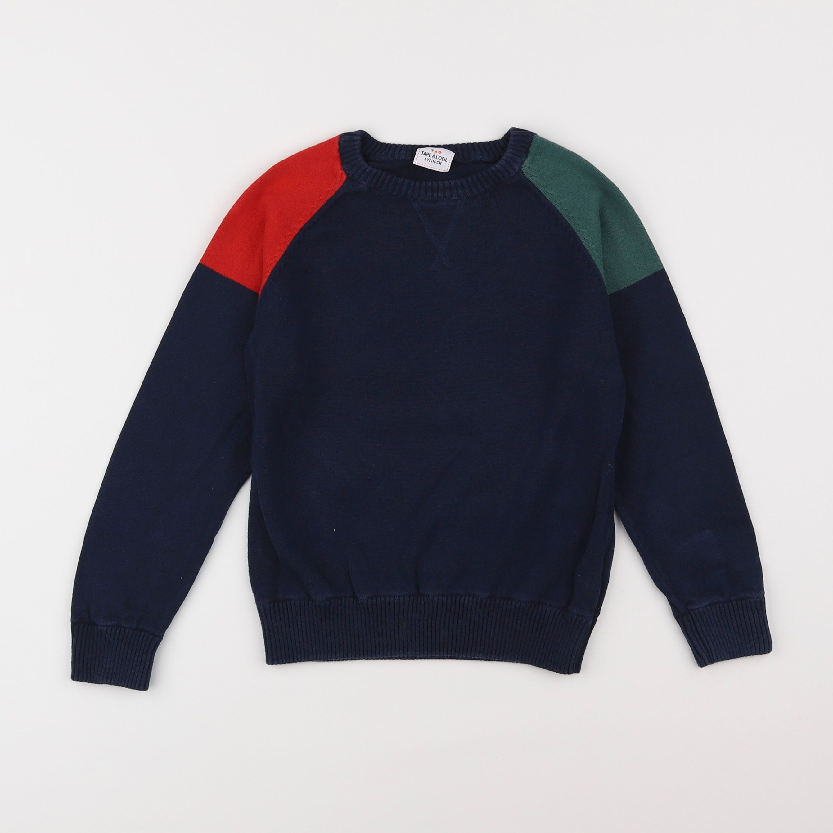 Tape à l'oeil - pull bleu - 6 ans