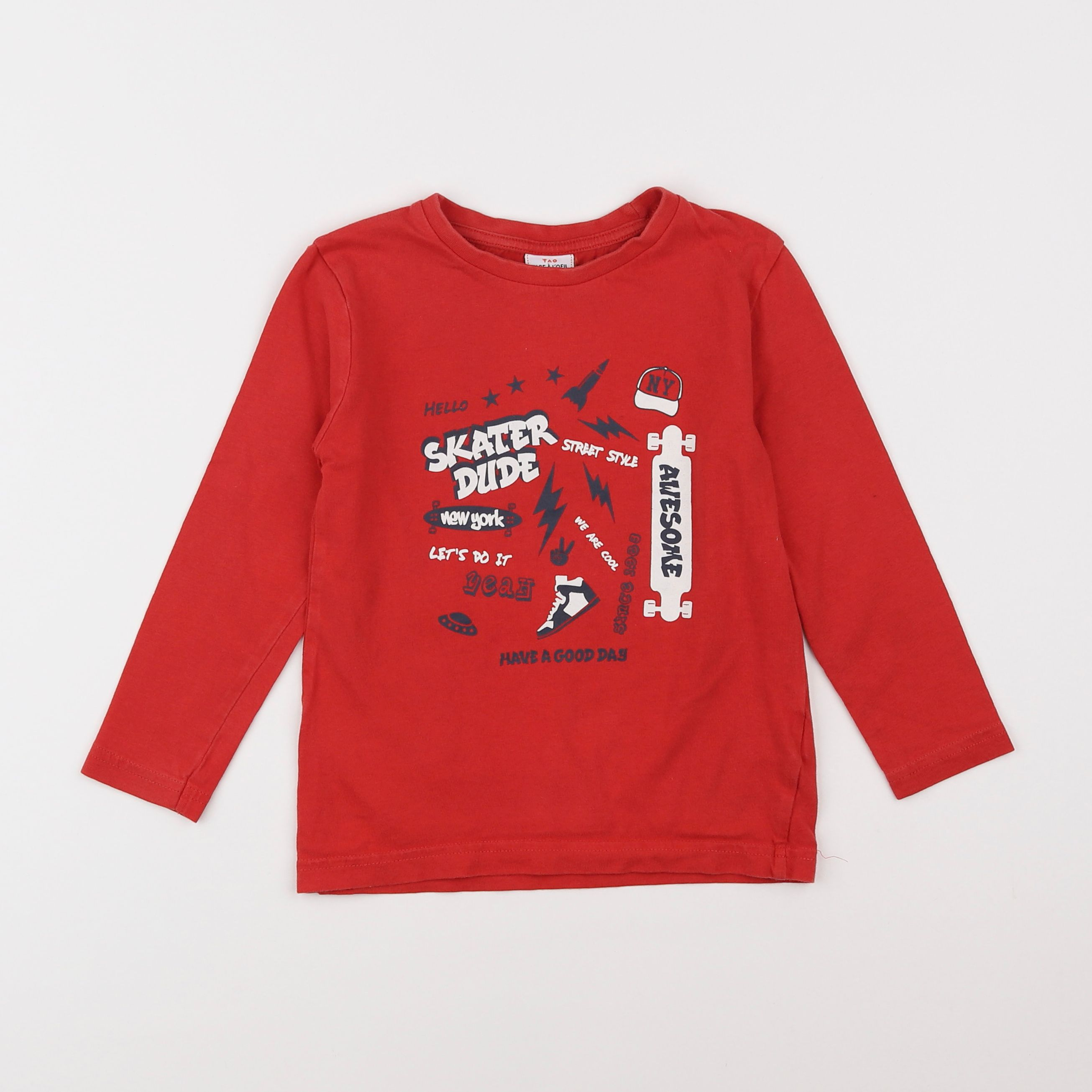 Tape à l'oeil - tee-shirt rouge - 4 ans