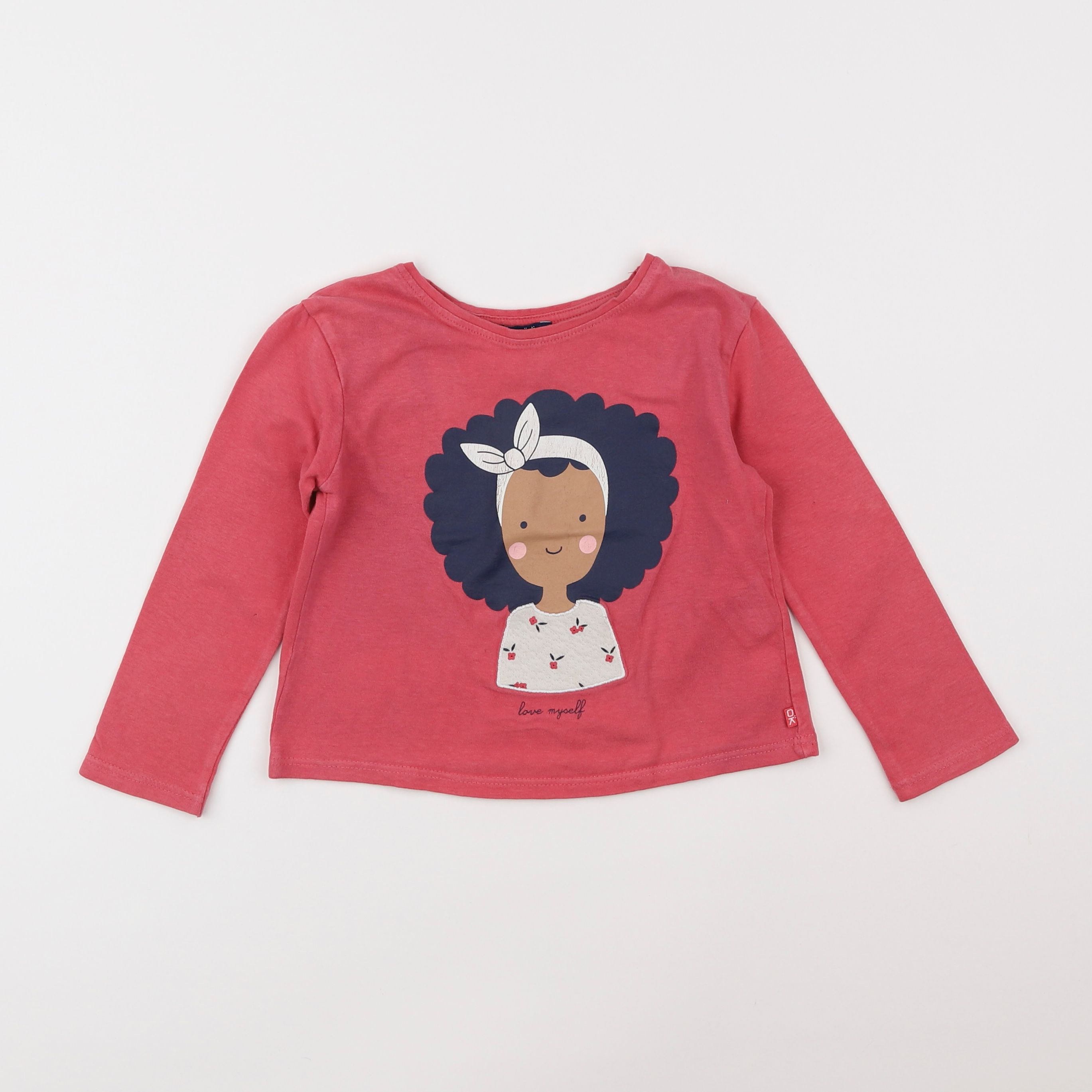 Okaidi - tee-shirt rose - 4 ans