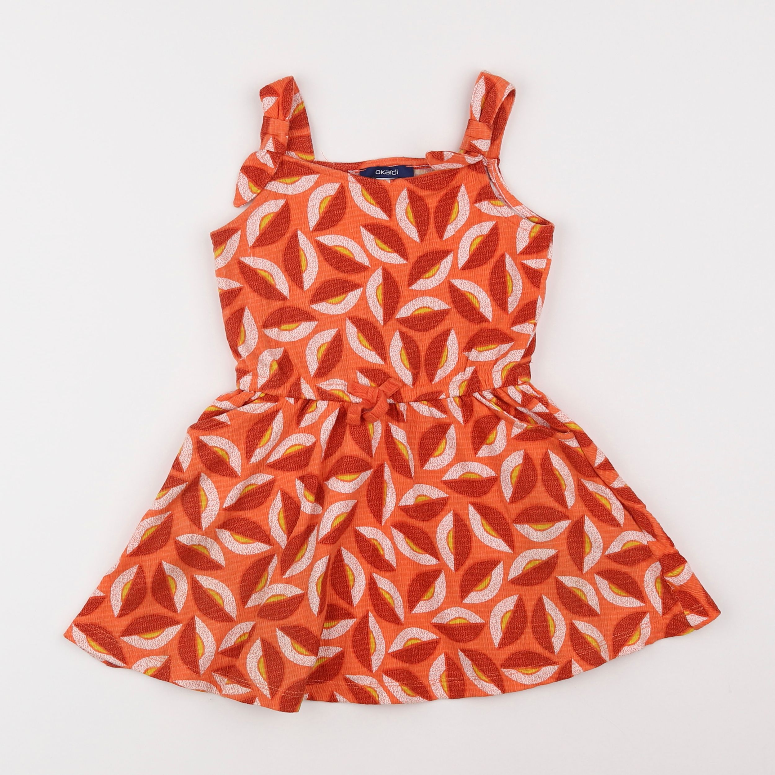 Okaidi - robe orange - 3 ans