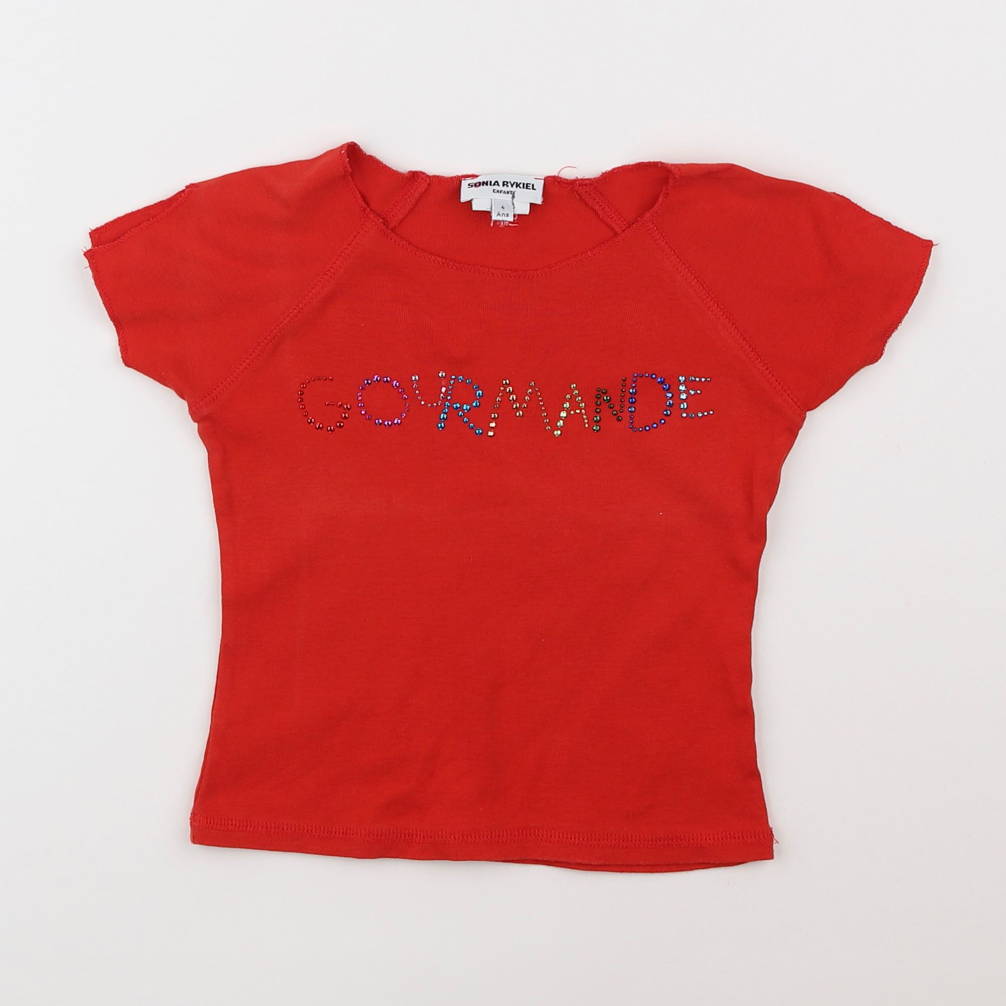 Sonia Rykiel - tee-shirt rouge - 4 ans