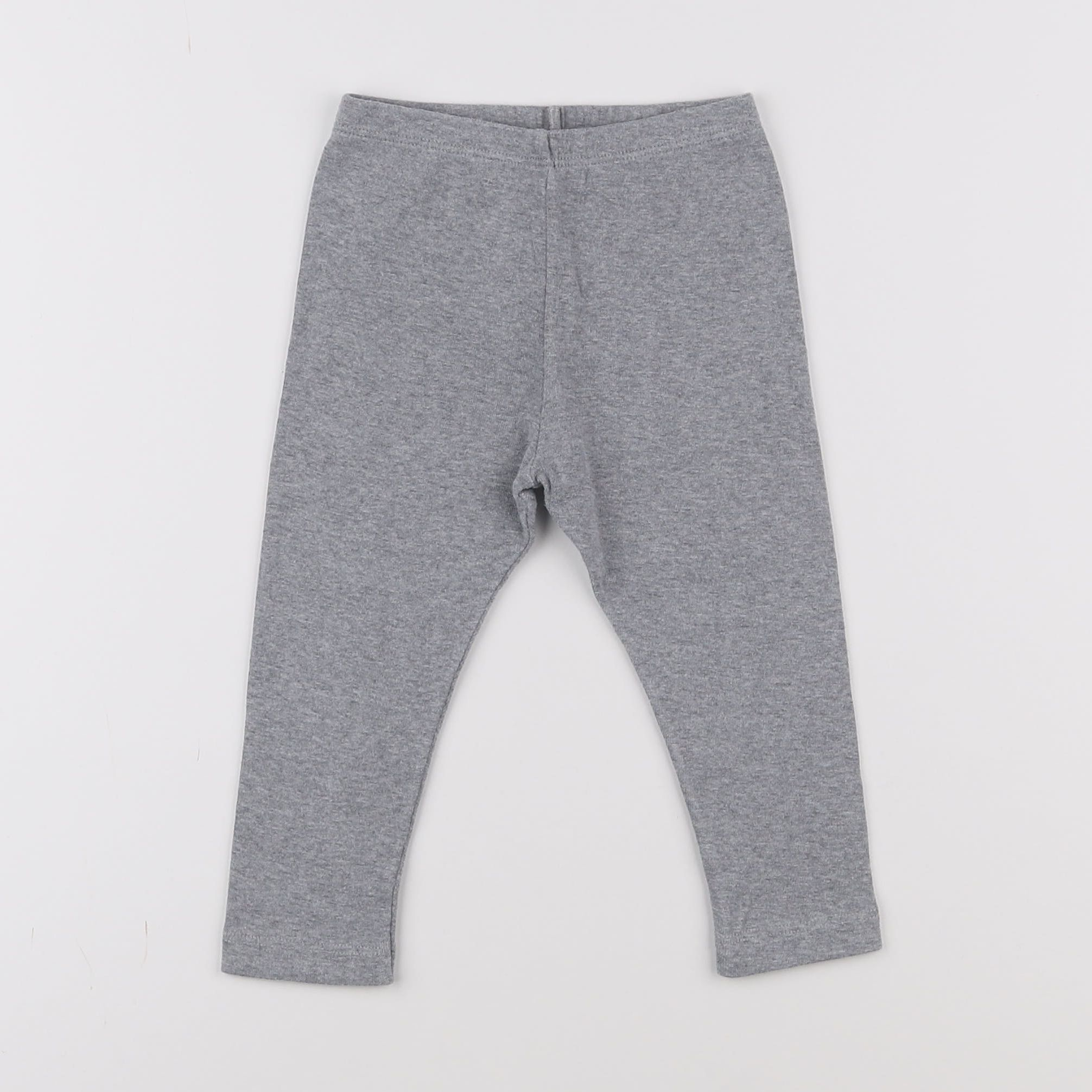 Petit Bateau - legging gris - 18 mois