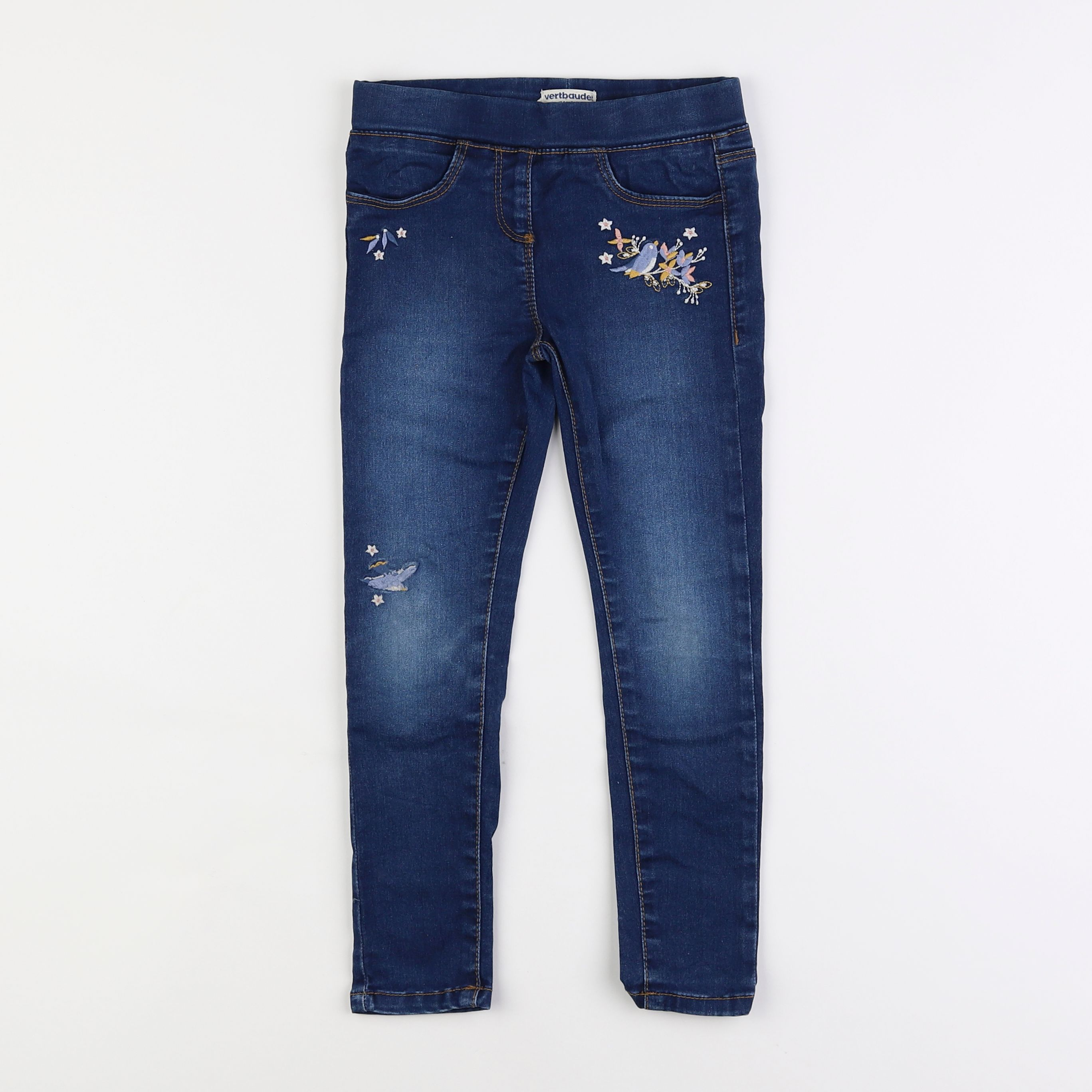 Vertbaudet - jegging bleu - 6 ans