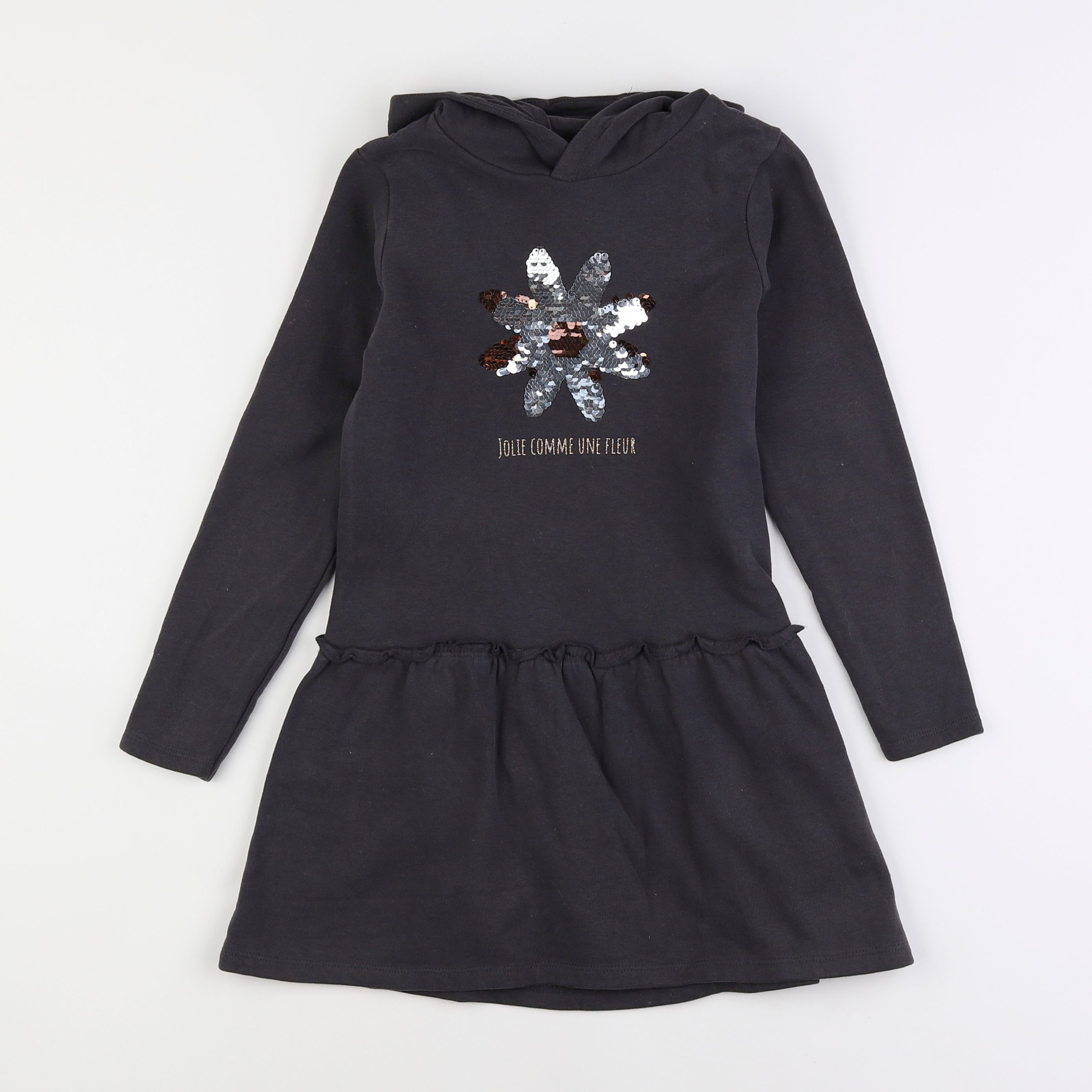 Vertbaudet - robe gris - 5 ans