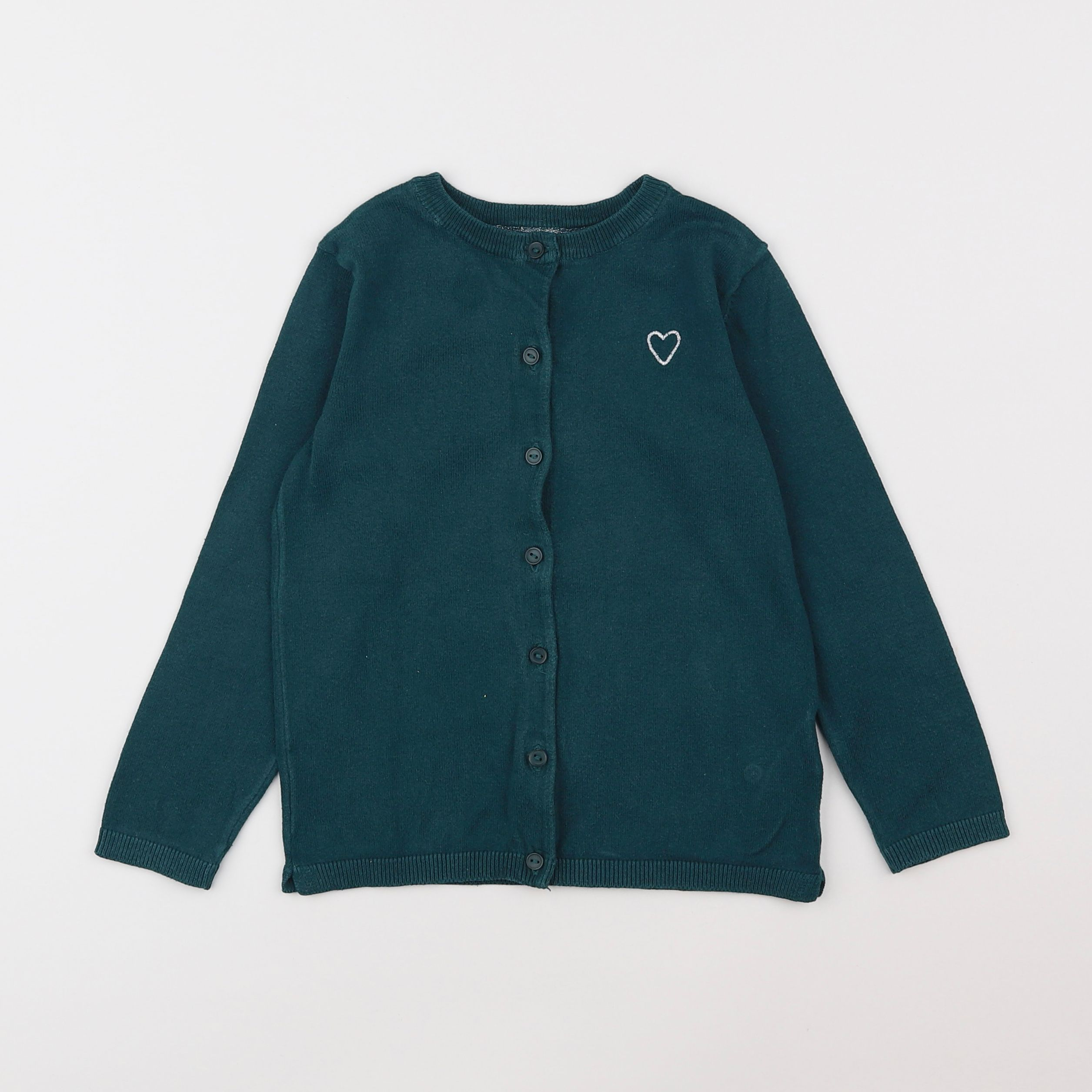 Vertbaudet - gilet vert - 6 ans