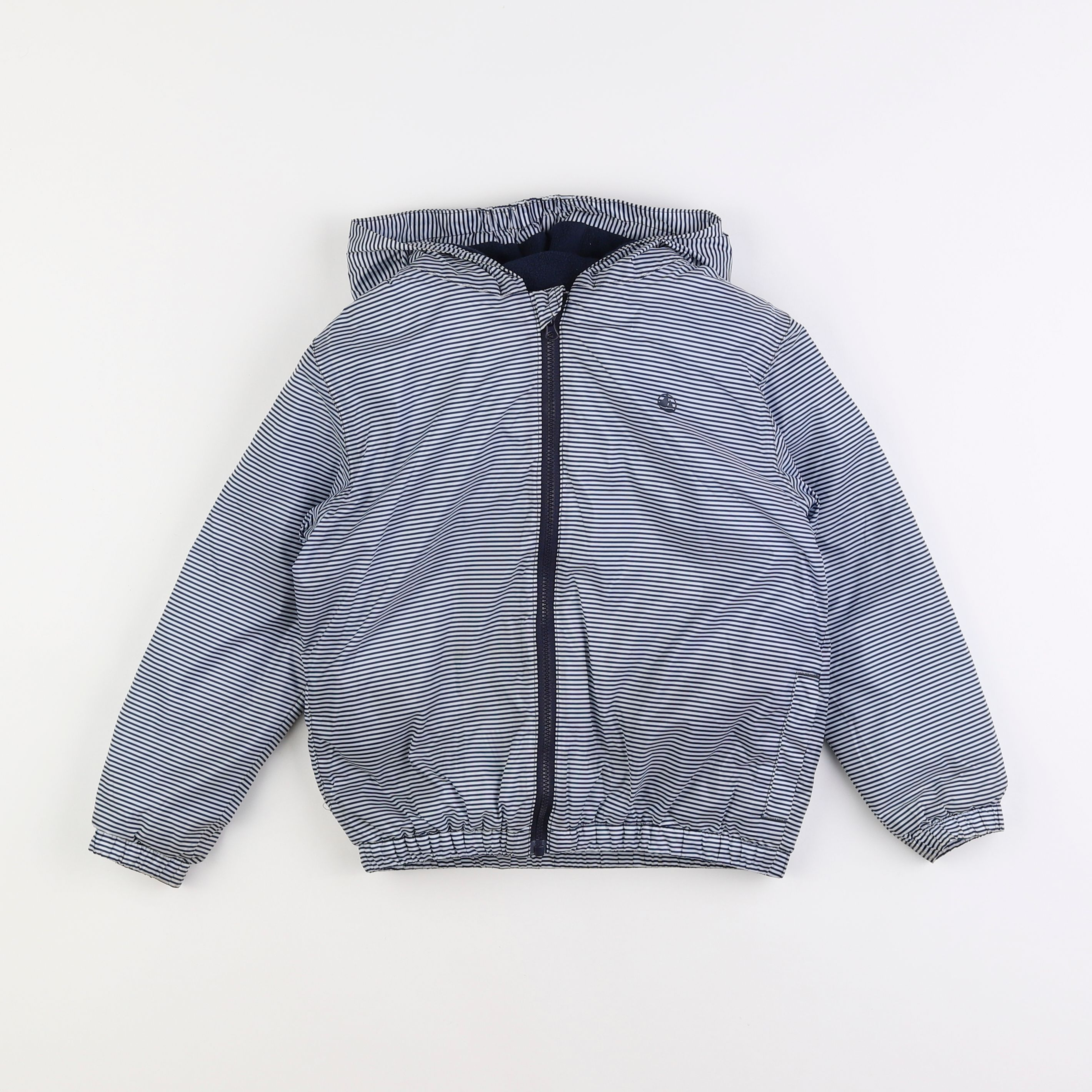 Petit Bateau - imperméable bleu - 6 mois