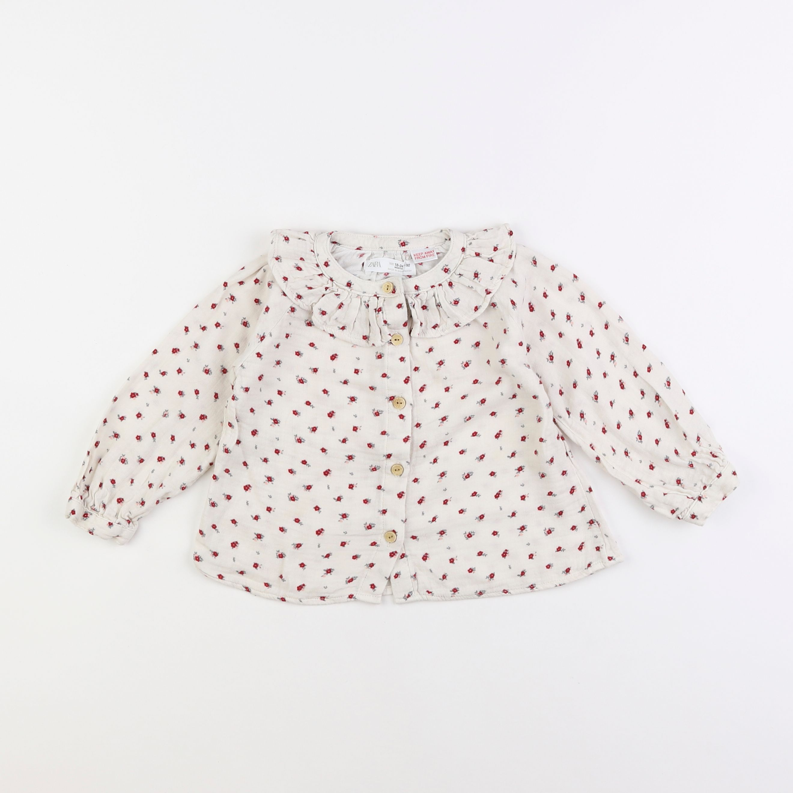 Zara - blouse beige - 18 mois à 2 ans