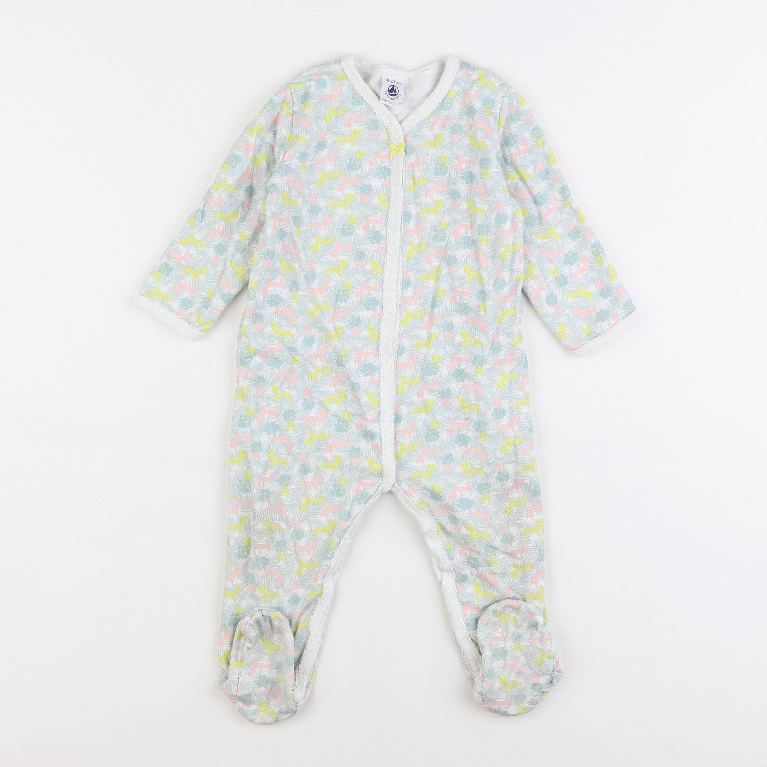 Petit Bateau - pyjama coton multicolore - 18 mois