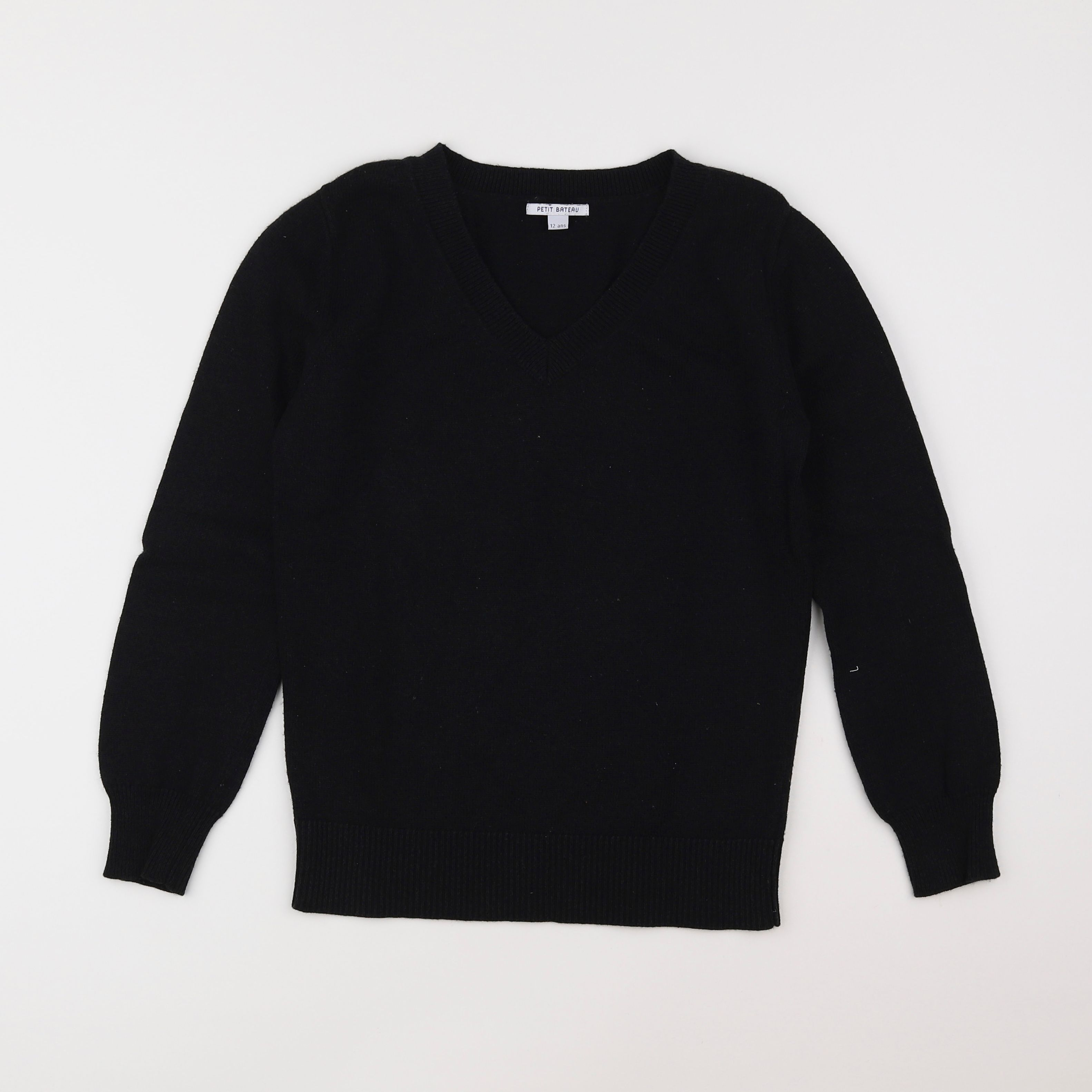 Petit Bateau - pull noir - 12 ans