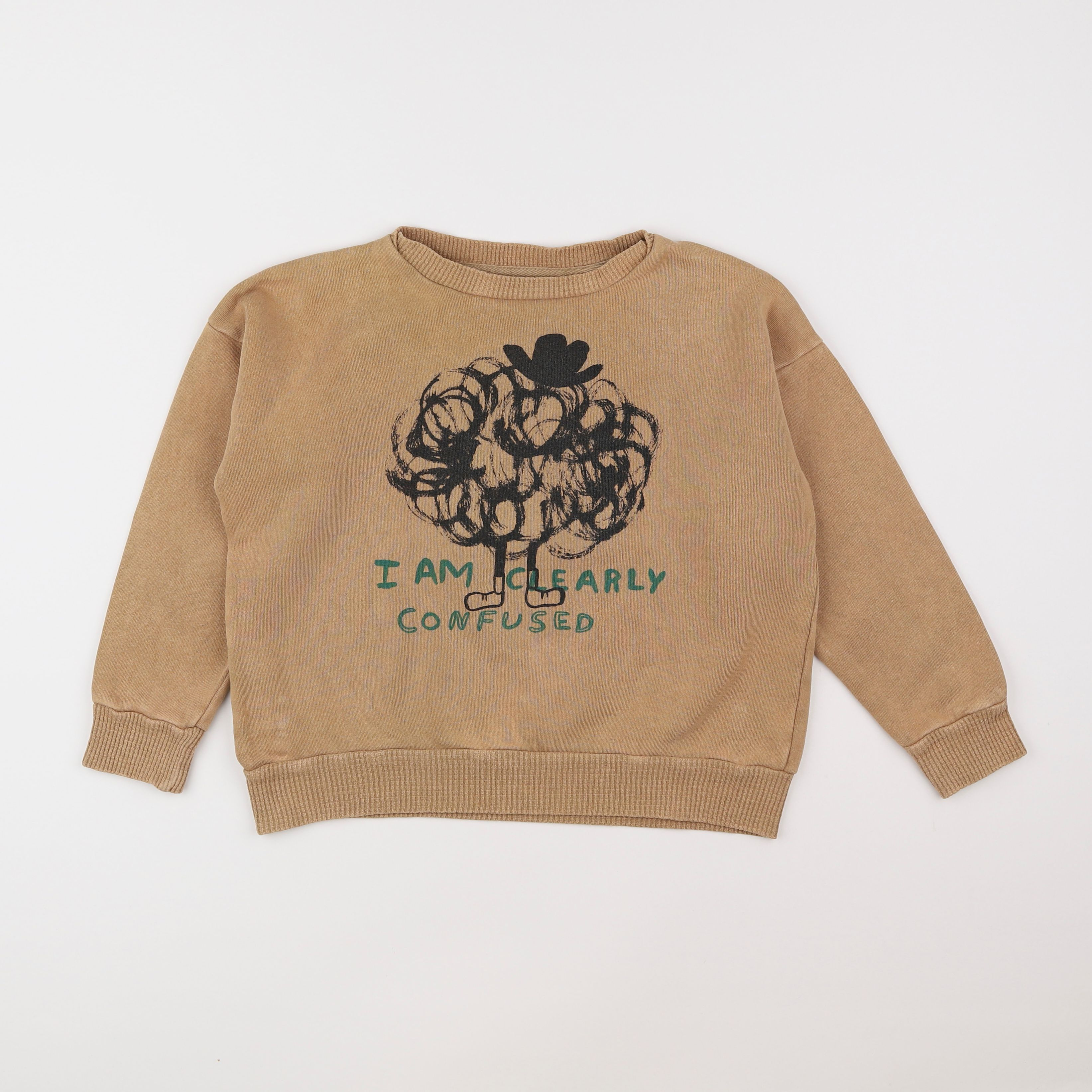 Bobo Choses - sweat marron - 6/7 ans