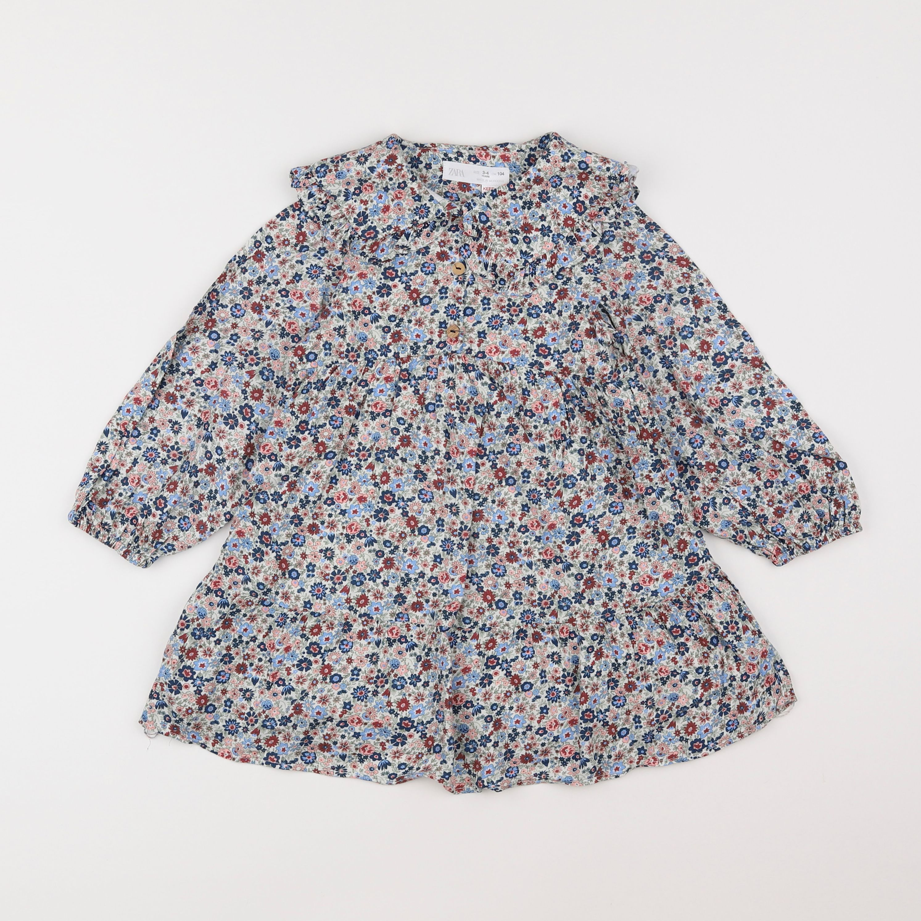 Zara - robe multicolore - 3/4 ans