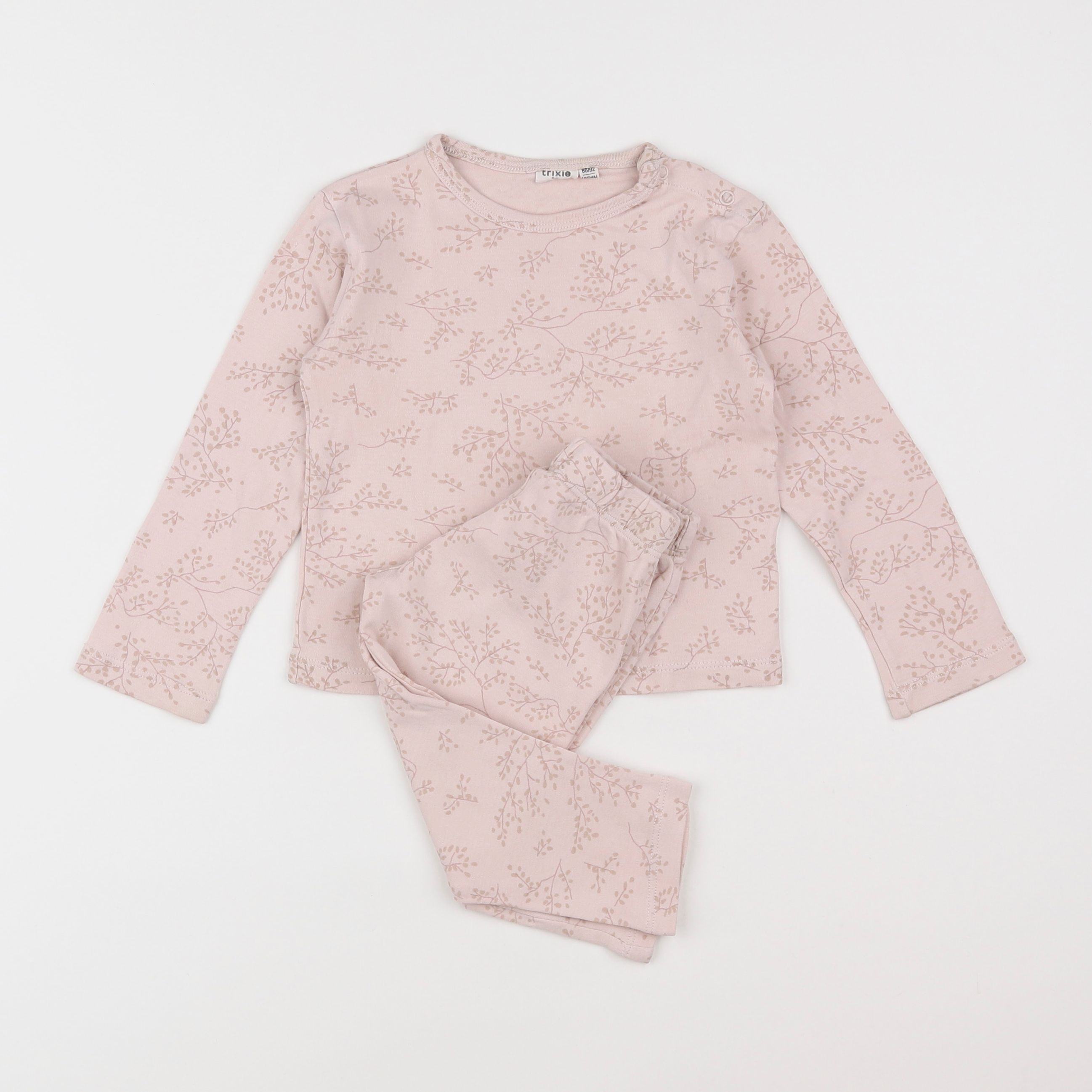 Trixie - pyjama coton rose - 18 mois à 2 ans