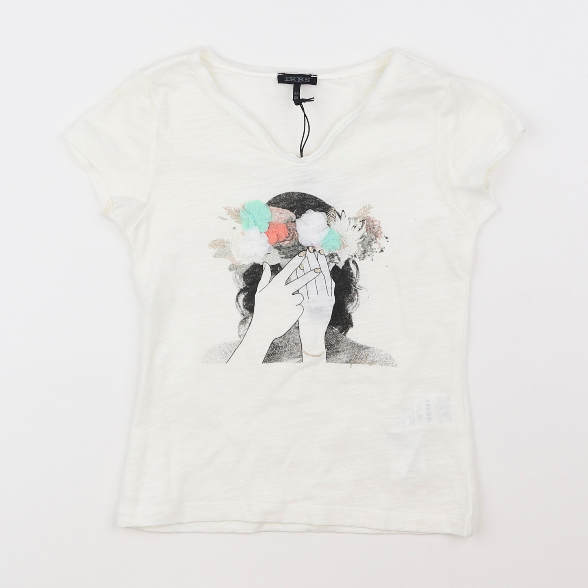 IKKS - tee-shirt multicolore - 6 ans