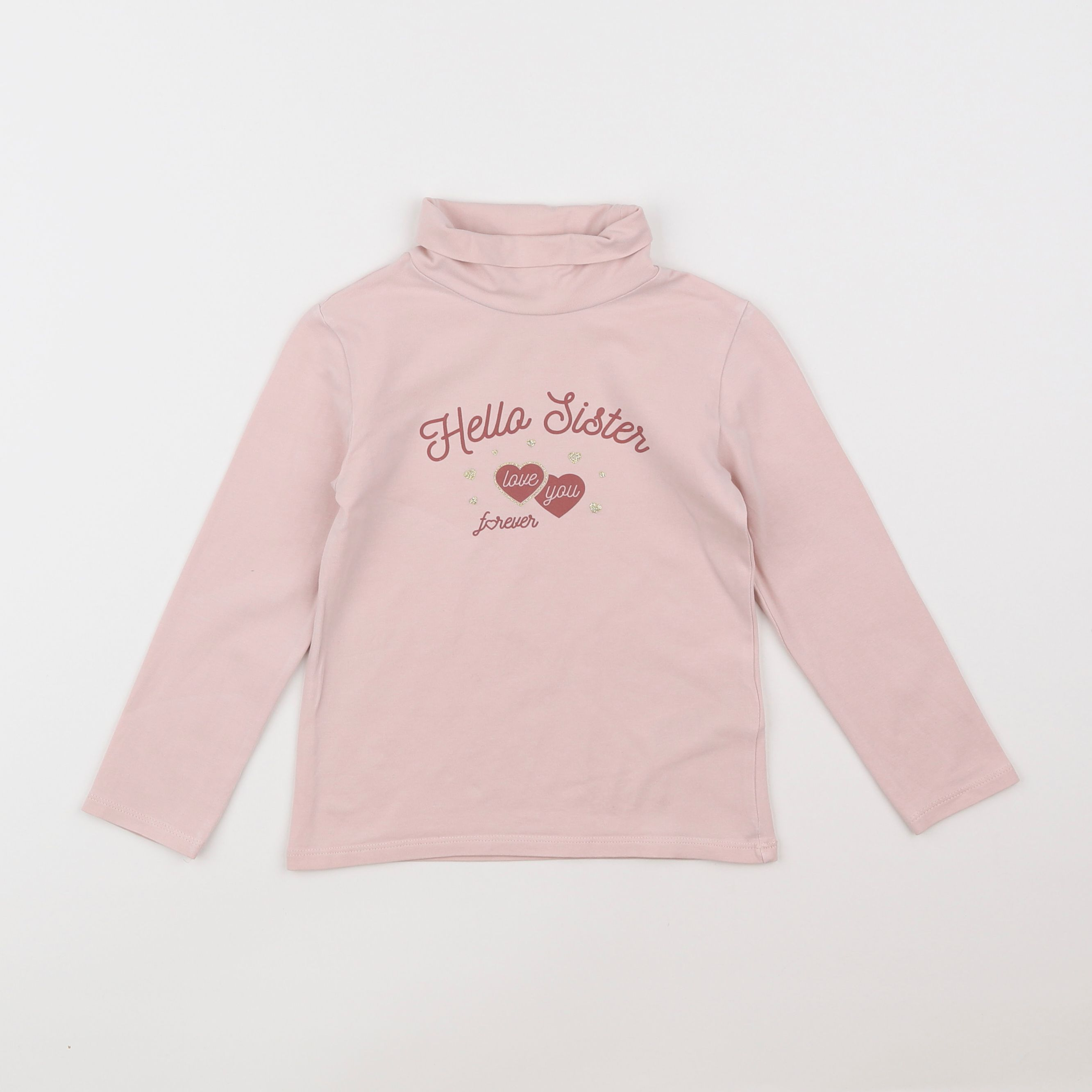 Vertbaudet - sous-pull rose - 4 ans