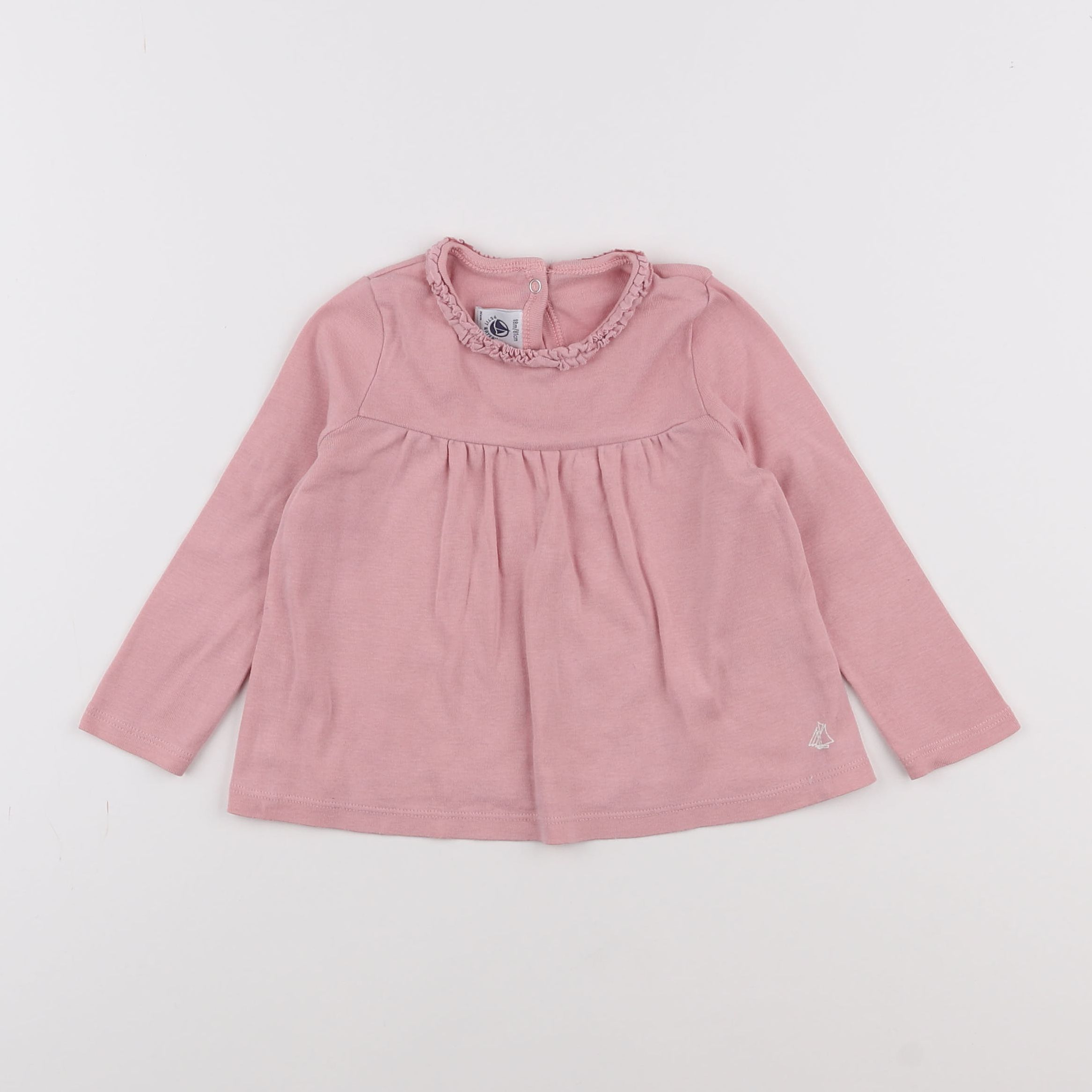 Petit Bateau - tee-shirt rose - 18 mois