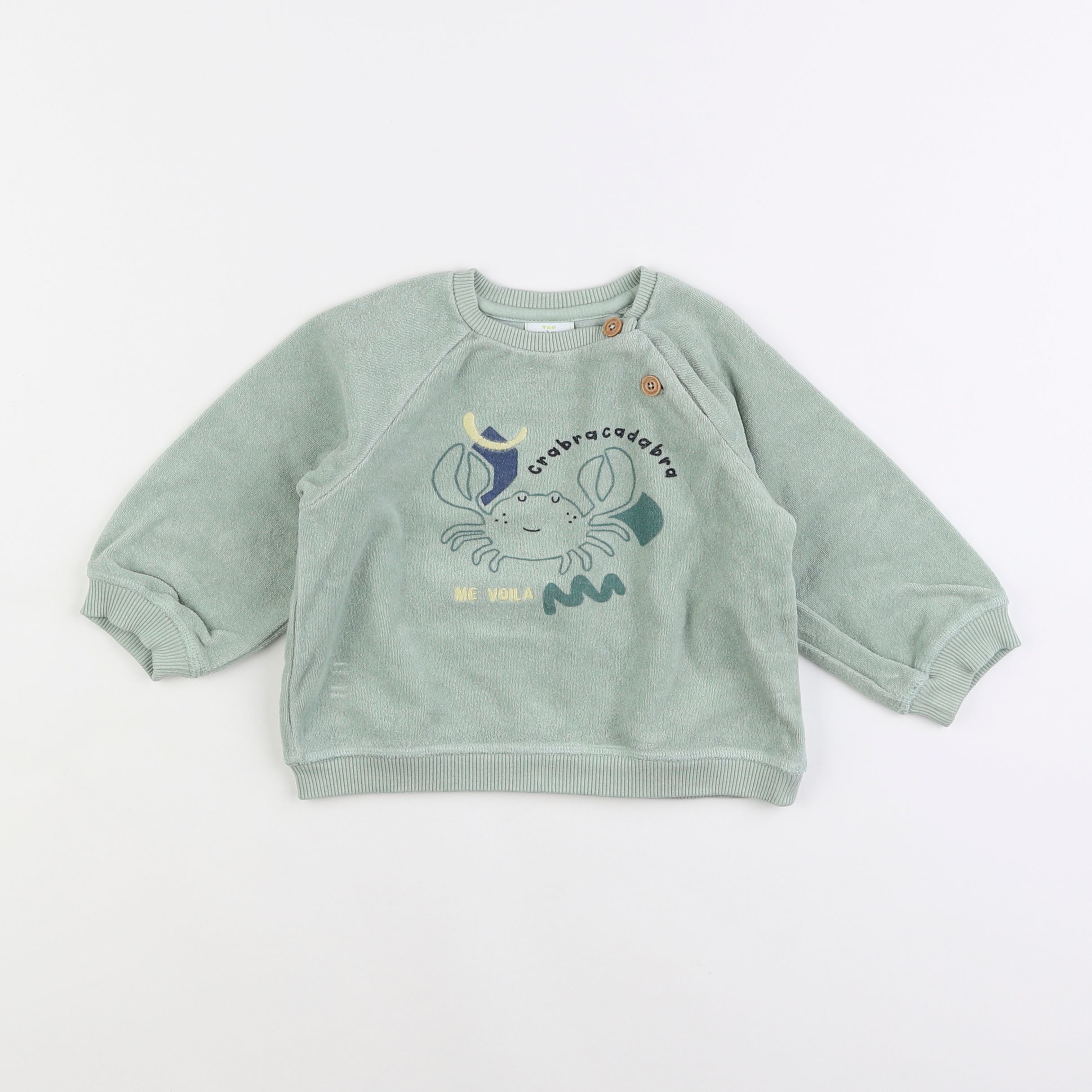 Tape à l'oeil - sweat vert - 2 ans