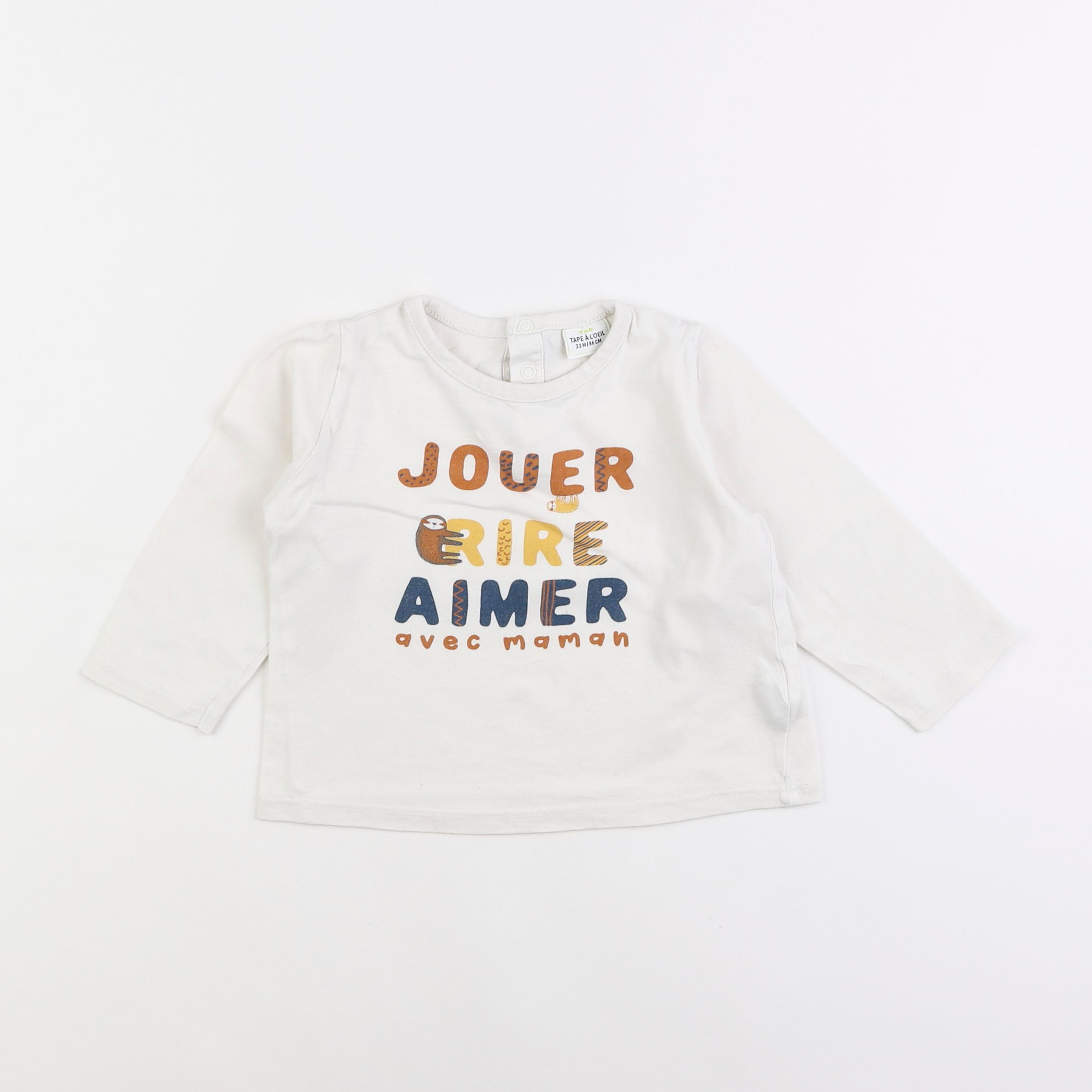 Tape à l'oeil - tee-shirt blanc - 2 ans