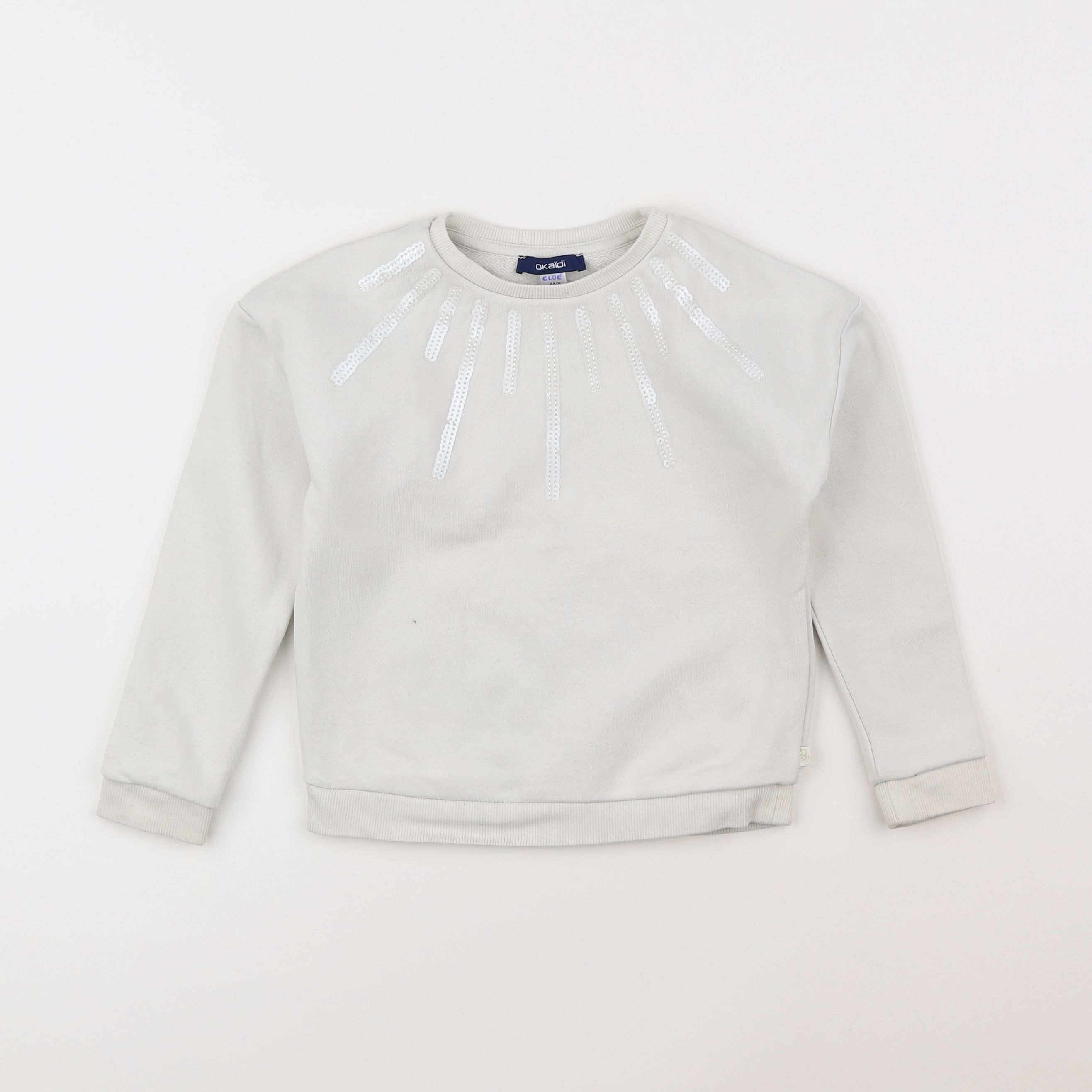 Okaidi - sweat blanc - 4 ans