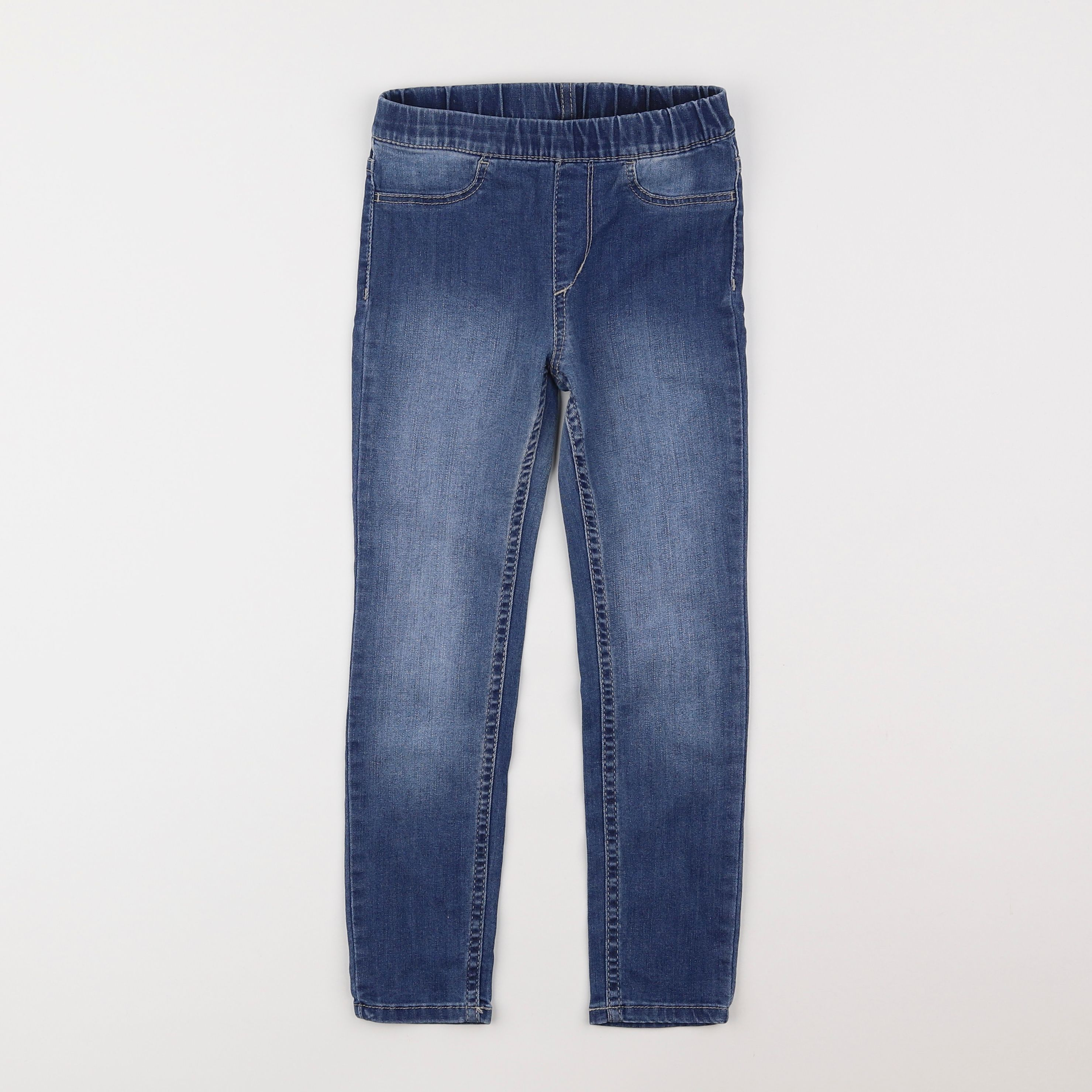 H&M - jegging bleu - 4/5 ans