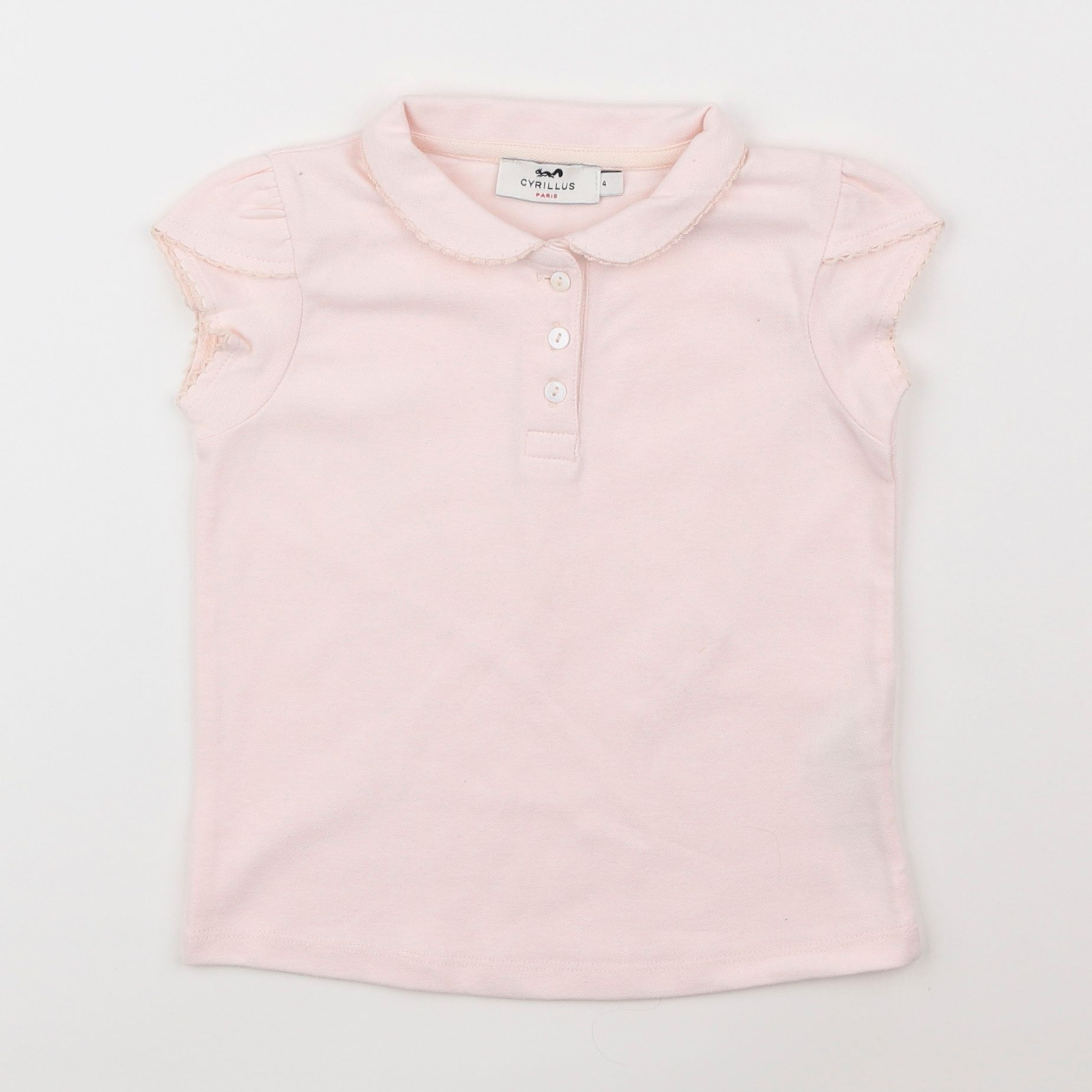 Cyrillus - polo rose - 4 ans