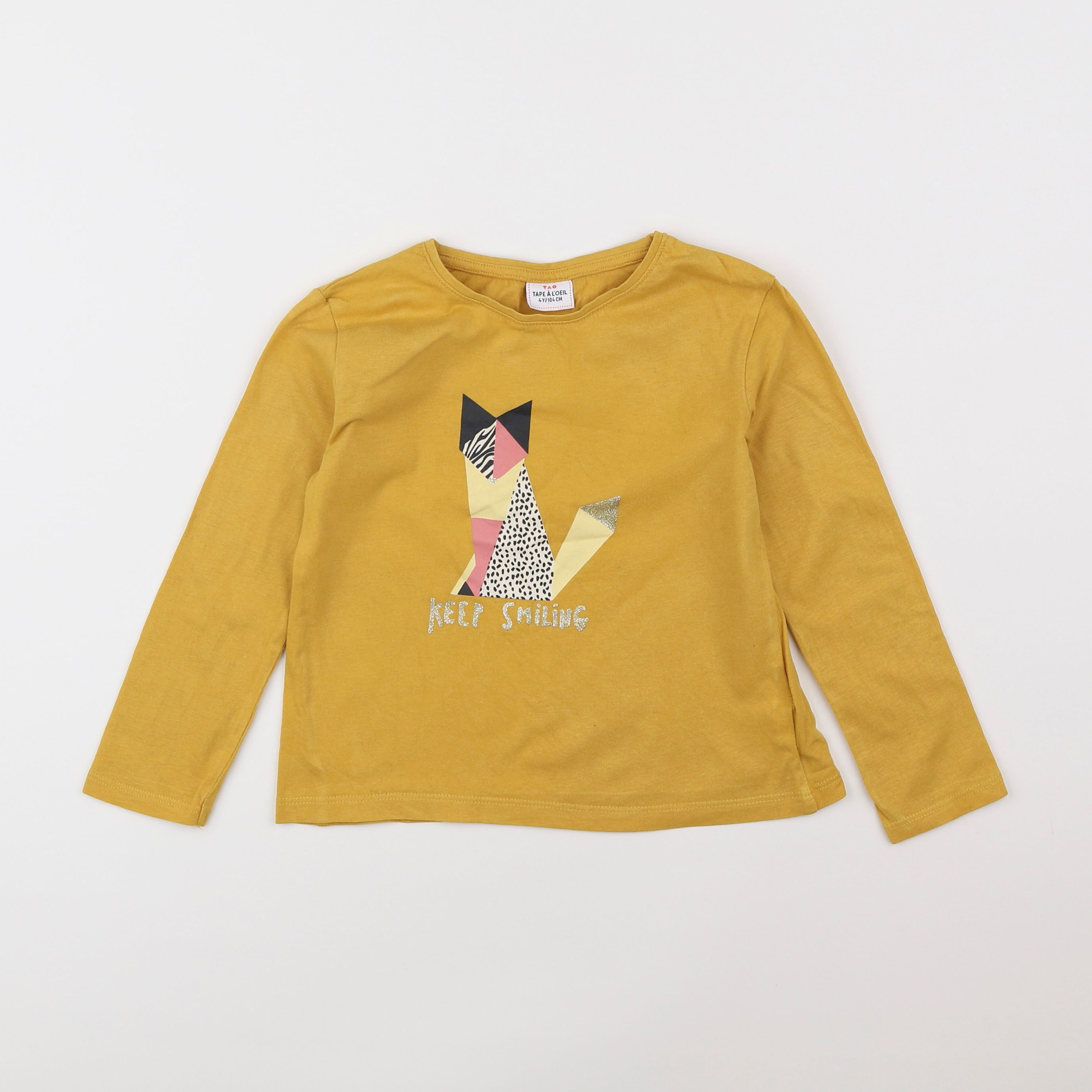 Tape à l'oeil - tee-shirt jaune - 4 ans