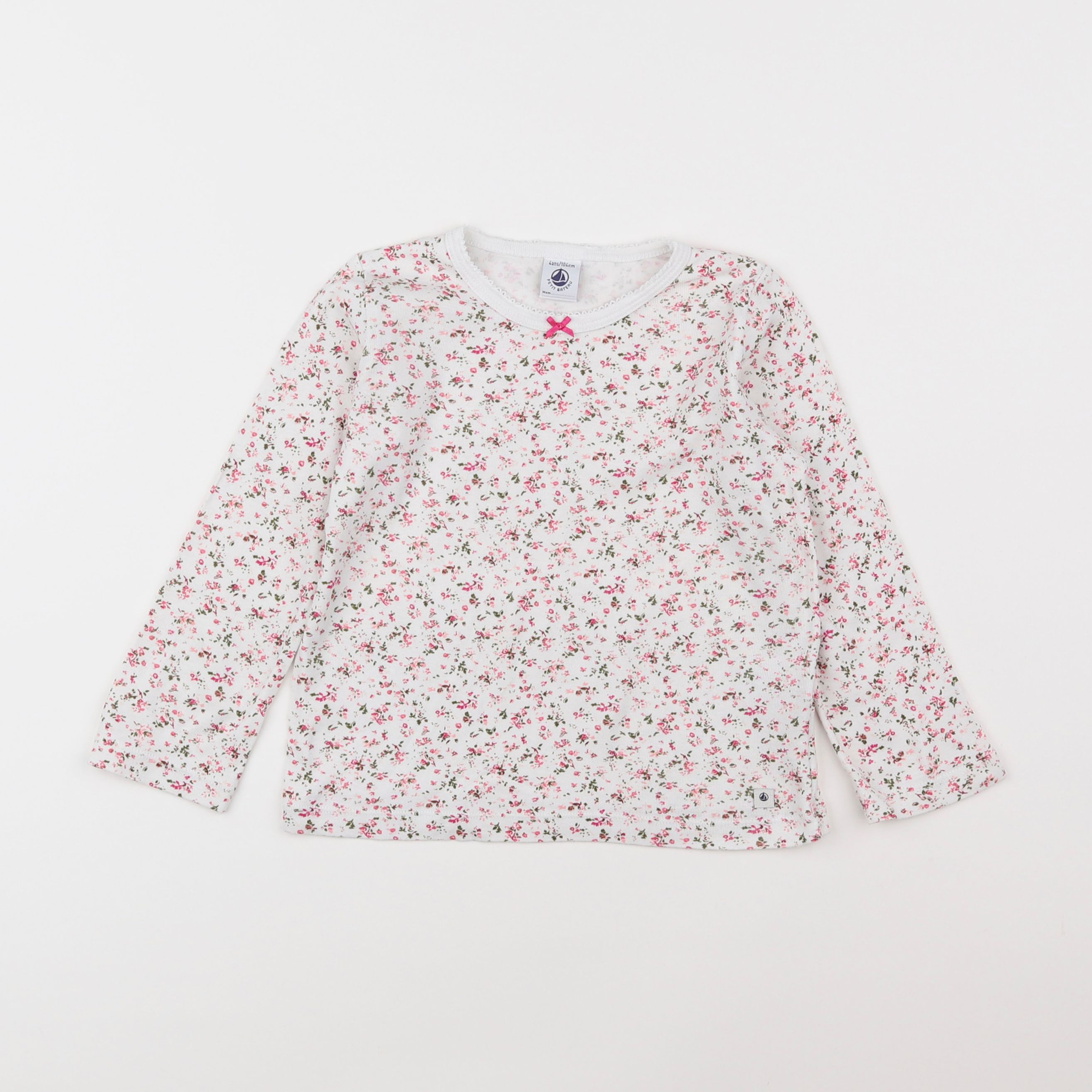 Petit Bateau - maillot de corps blanc - 4 ans