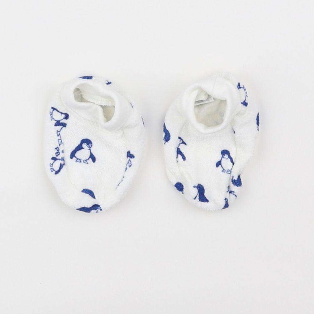 Petit Bateau - chaussons blanc - pointure 19