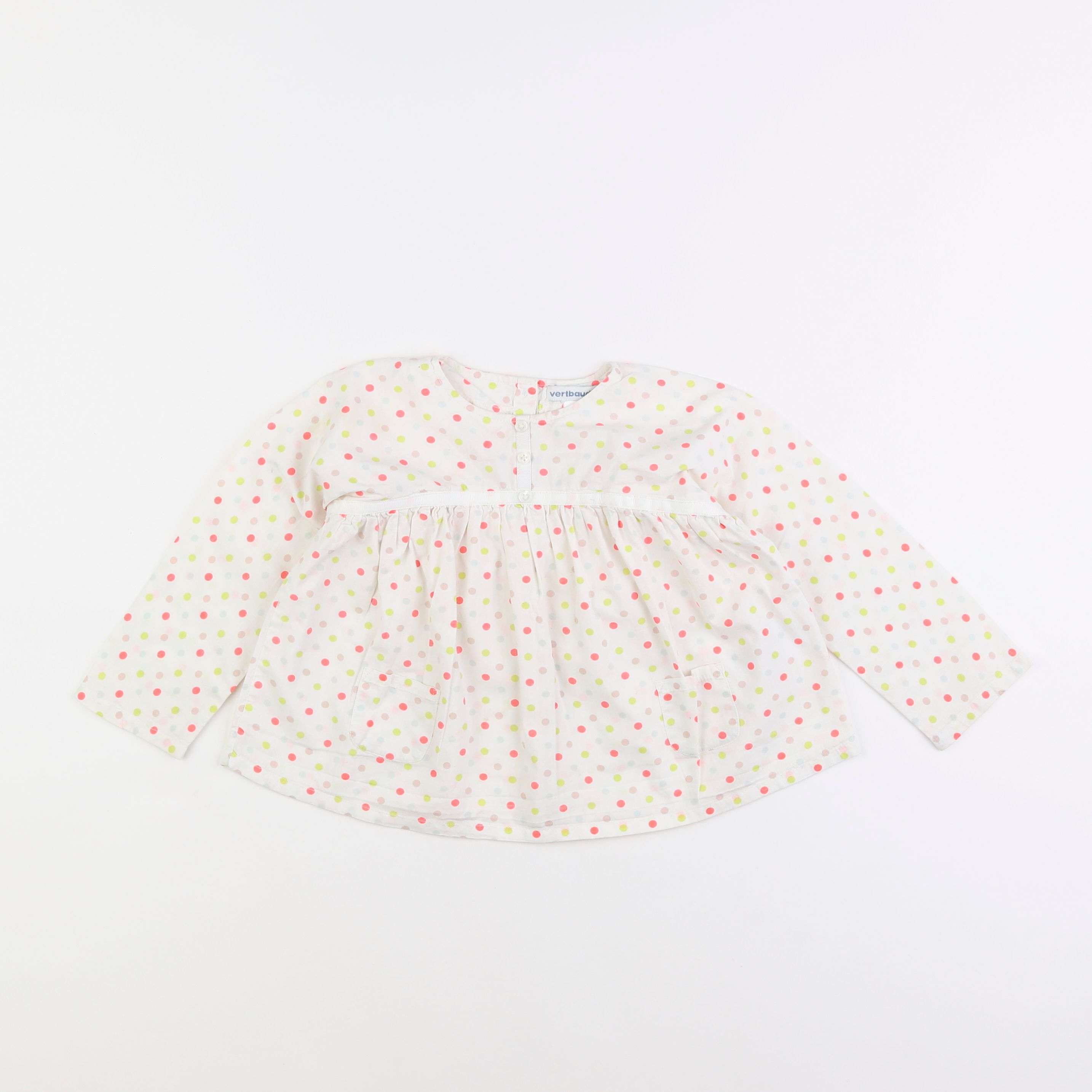 Vertbaudet - blouse blanc - 2 ans