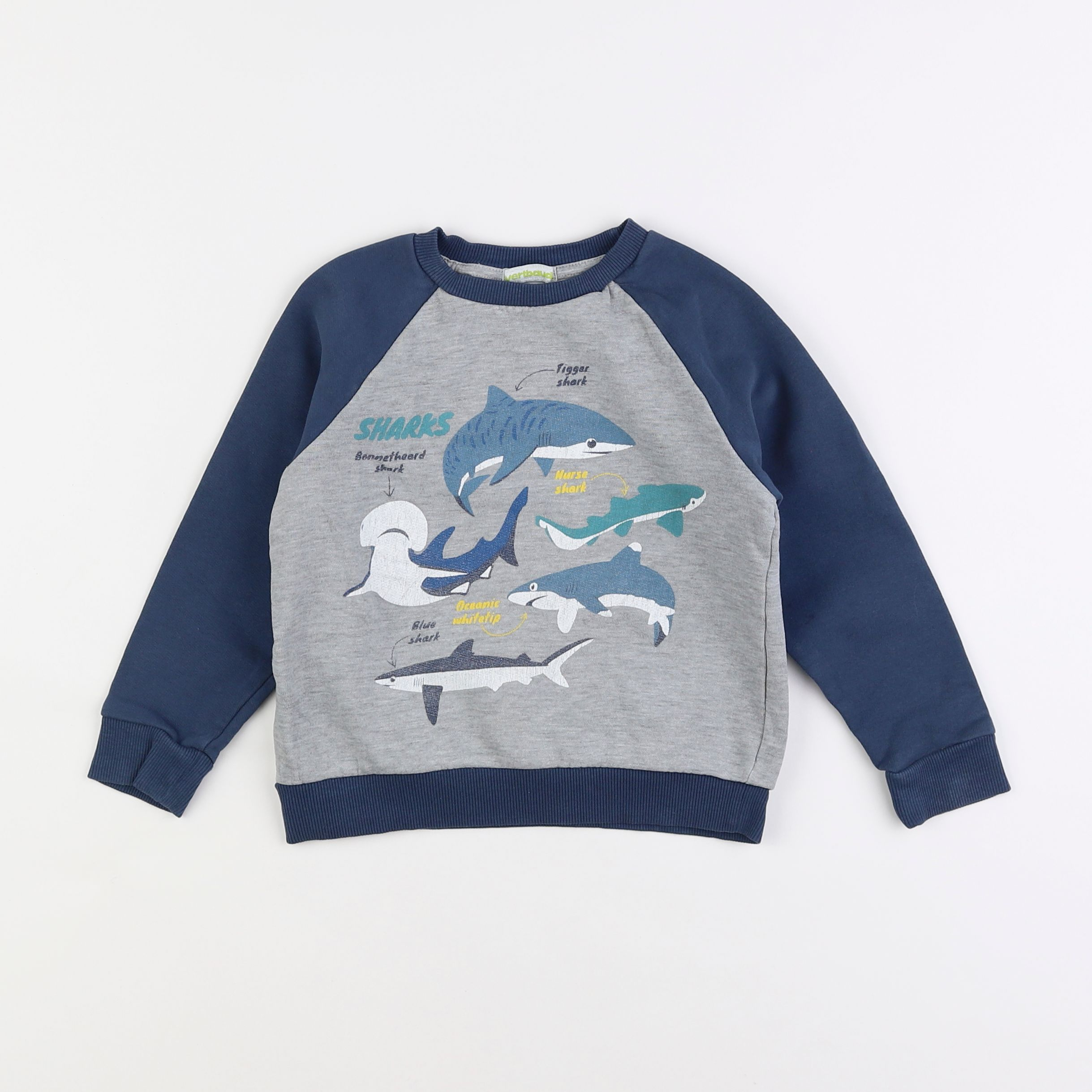 Vertbaudet - sweat bleu - 5 ans