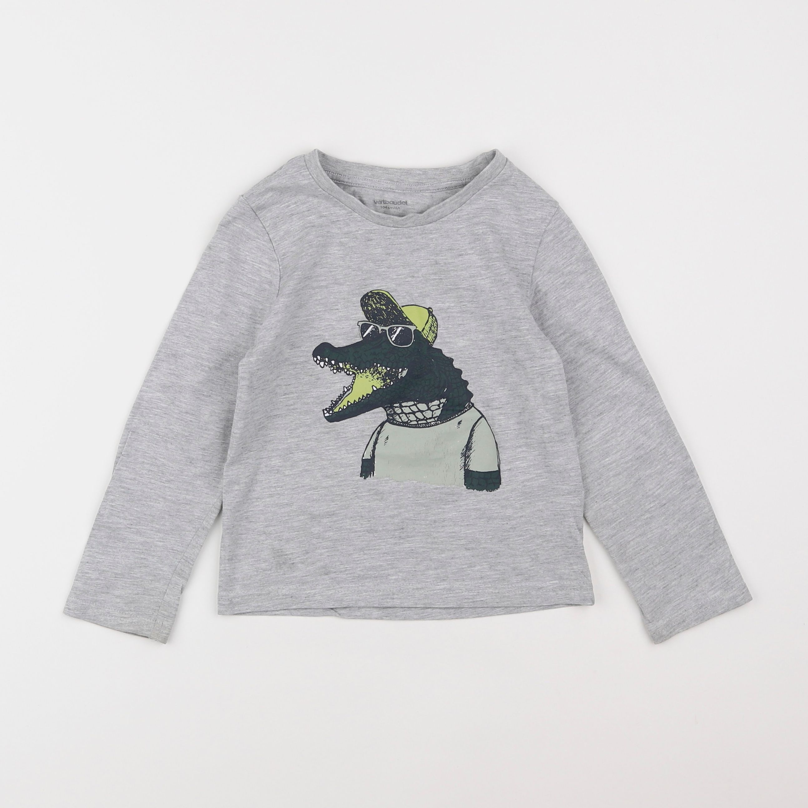 Vertbaudet - tee-shirt gris - 4 ans