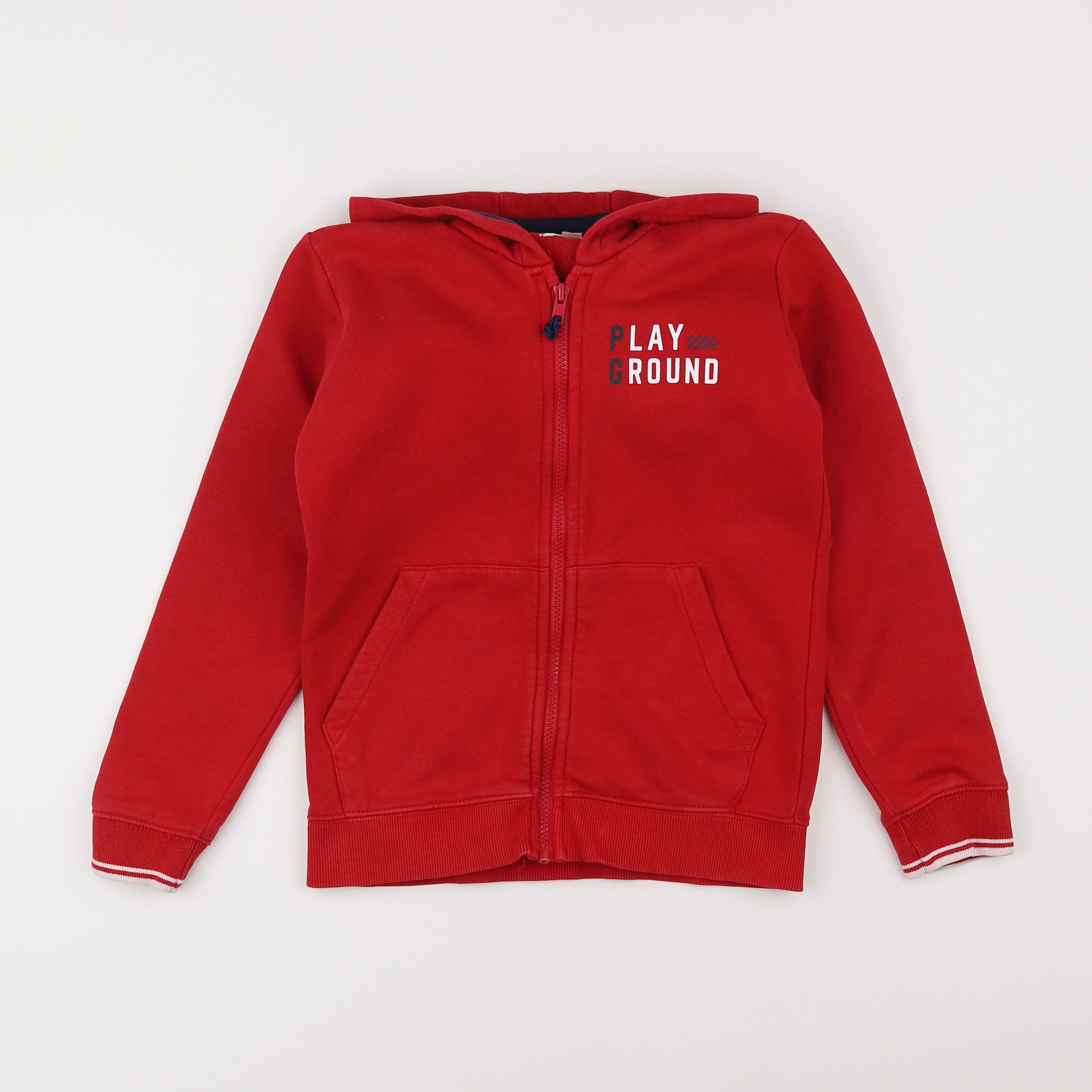 Vertbaudet - sweat rouge - 10 ans