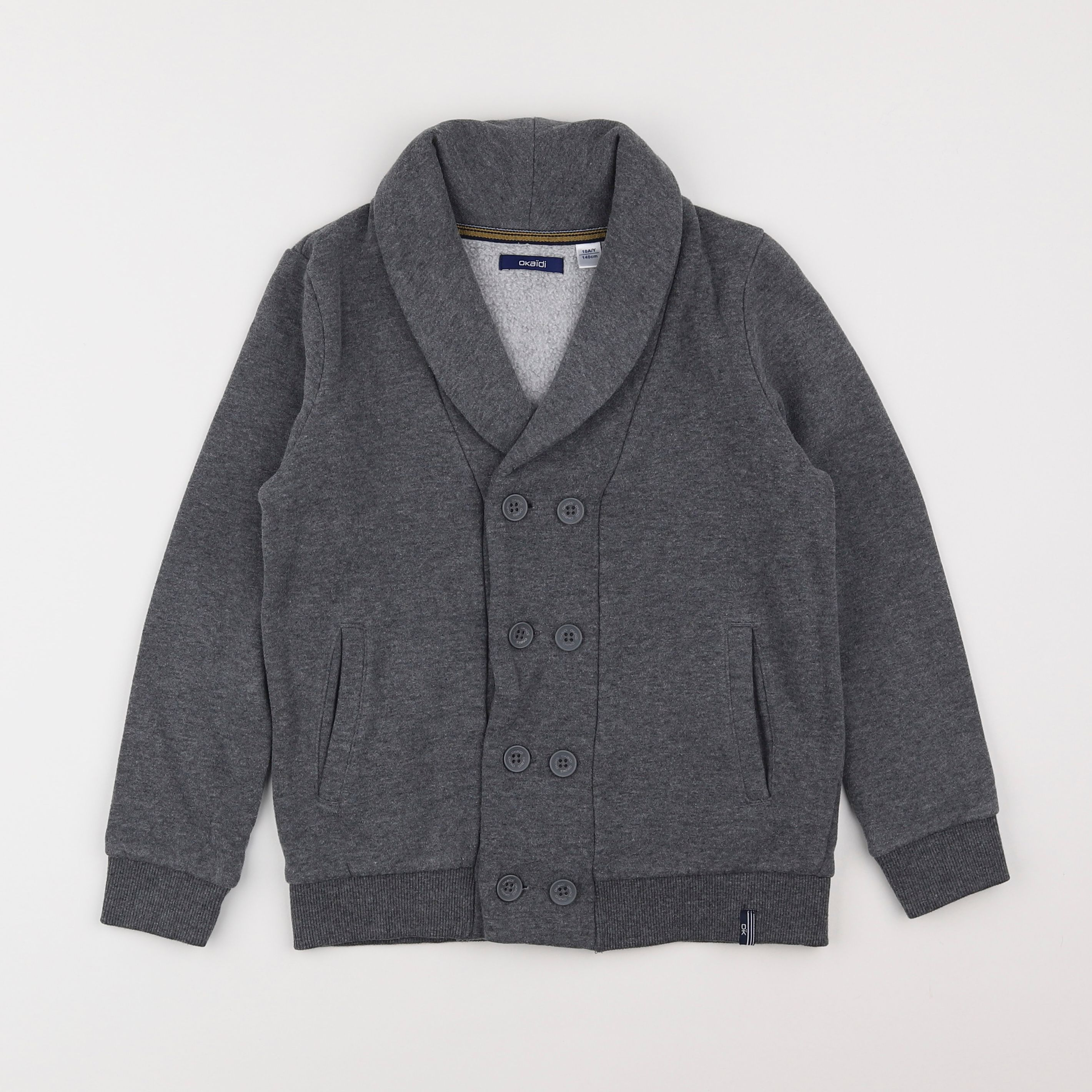 Okaidi - veste gris - 10 ans