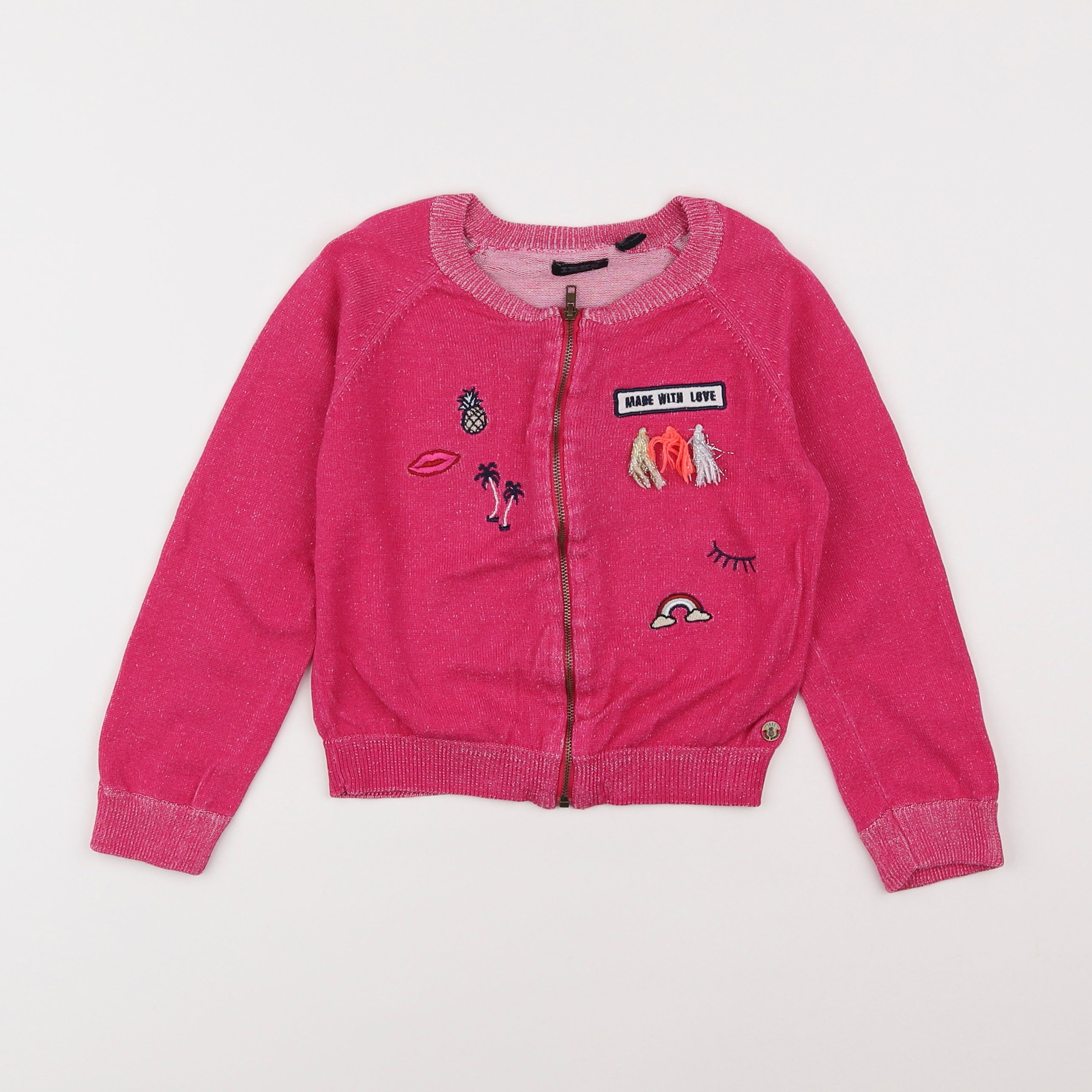 IKKS - gilet rose - 6 ans