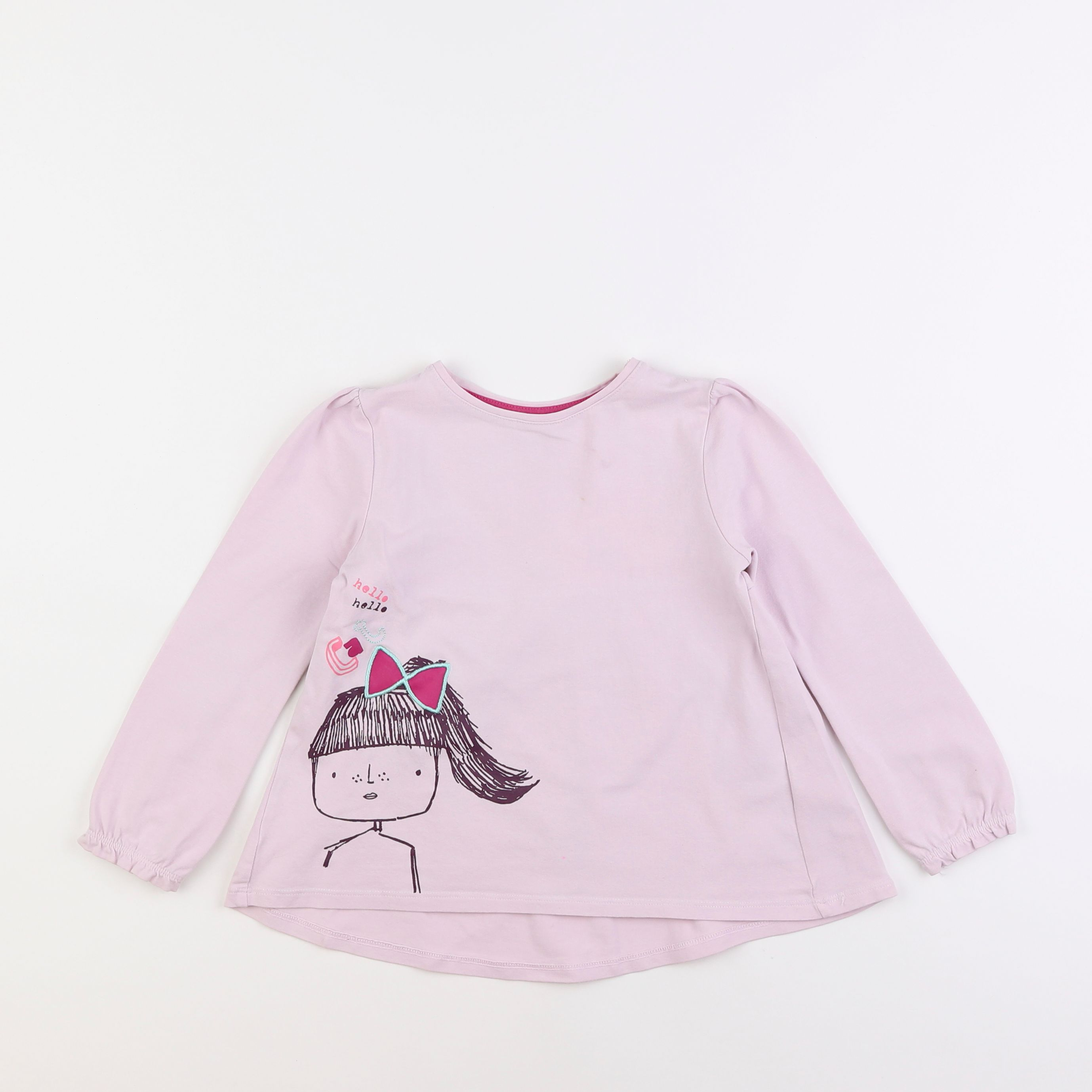 Vertbaudet - tee-shirt rose - 5 ans