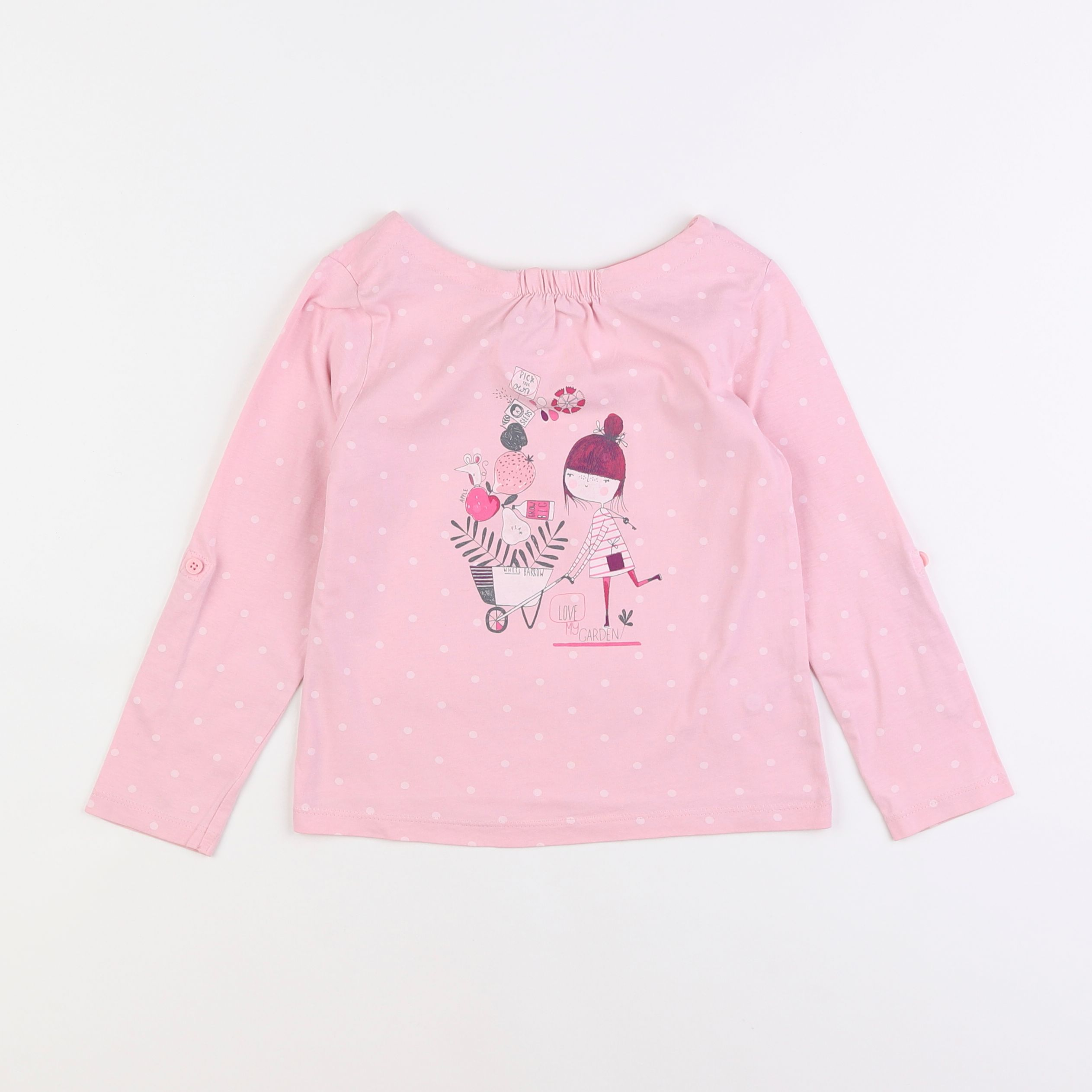 Vertbaudet - tee-shirt rose - 5 ans