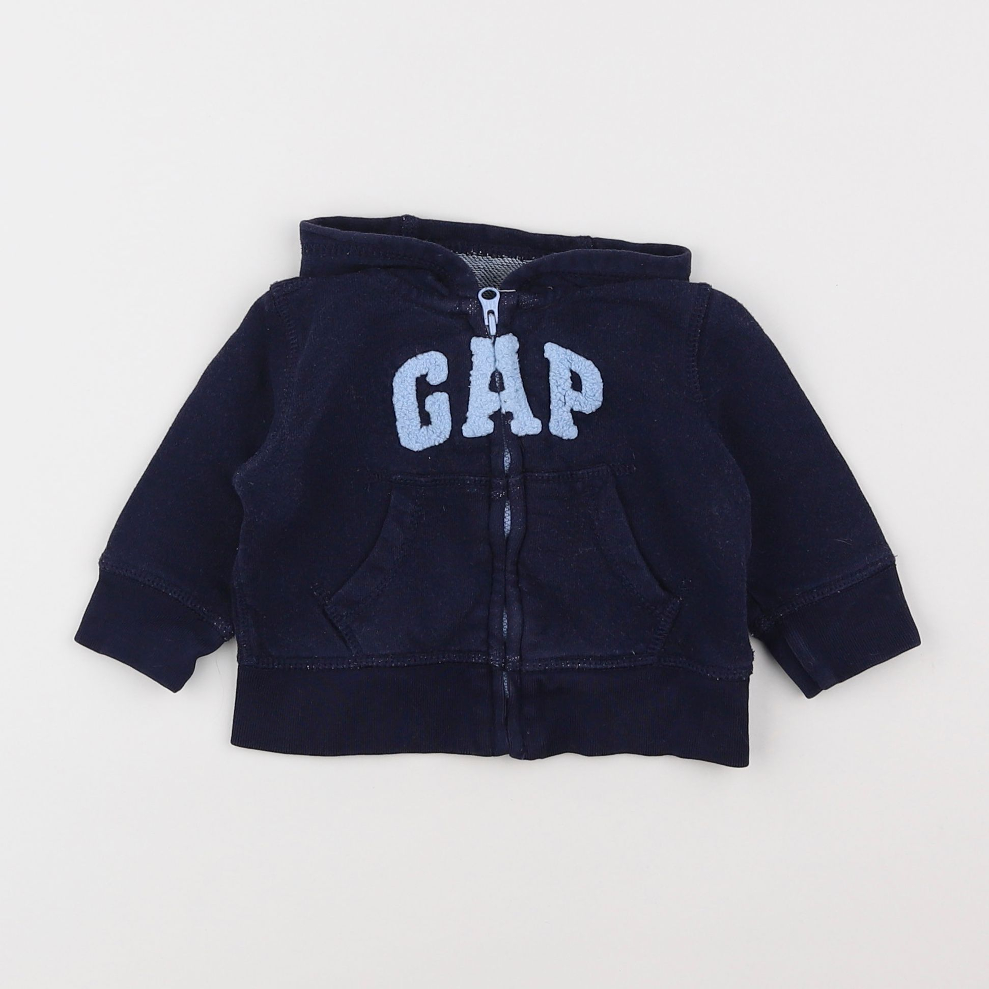 GAP - sweat bleu - 3/6 mois