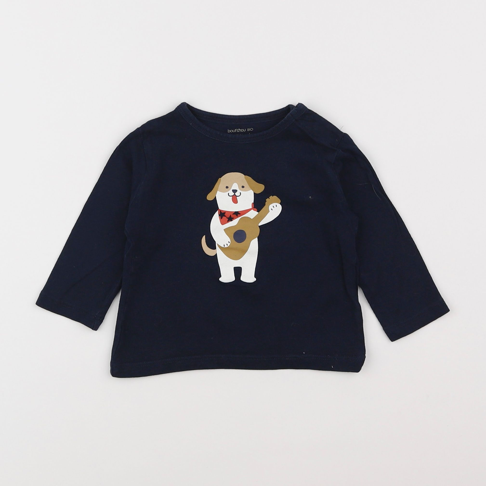 Boutchou - tee-shirt bleu - 6 mois