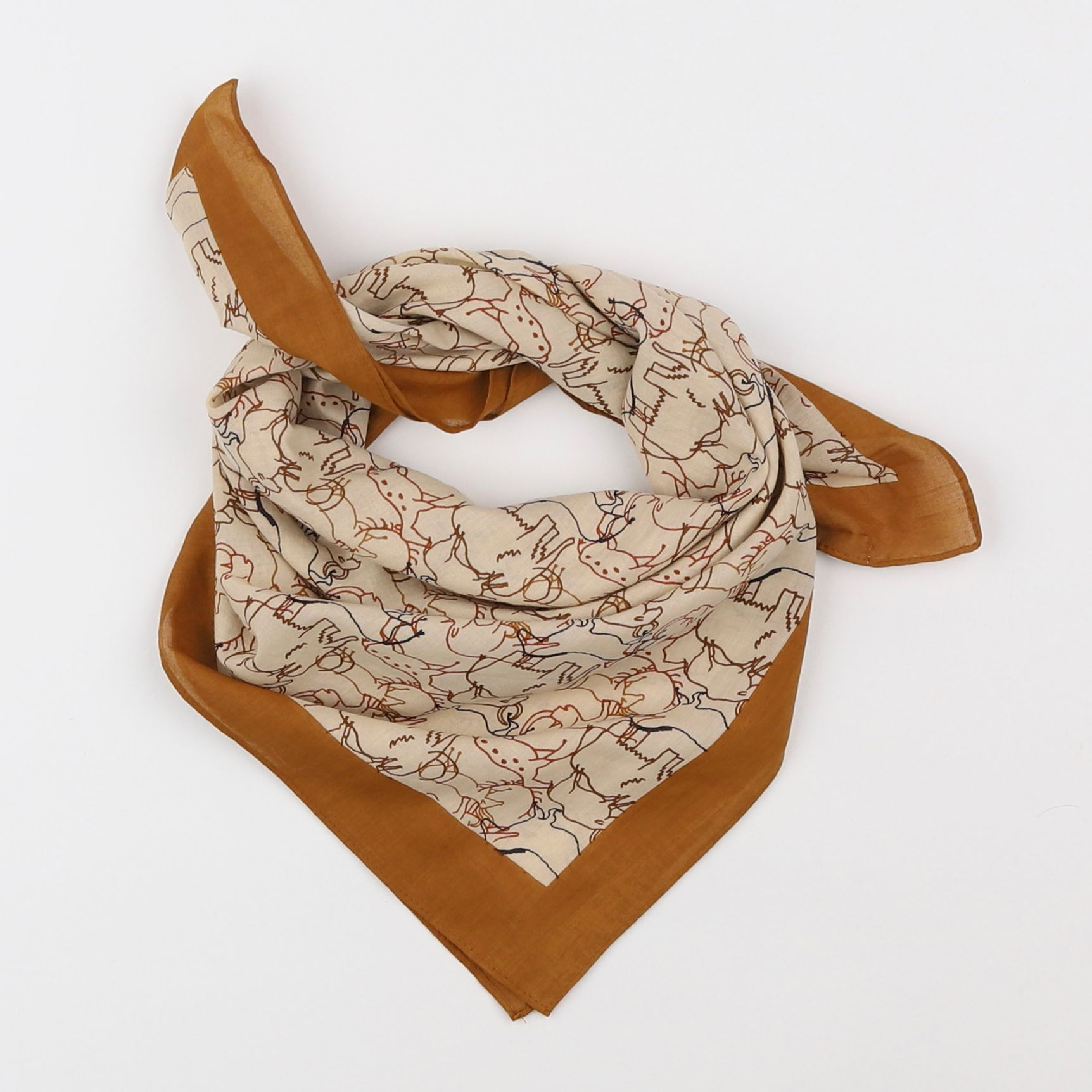 Vertbaudet - foulard marron - 5/8 ans