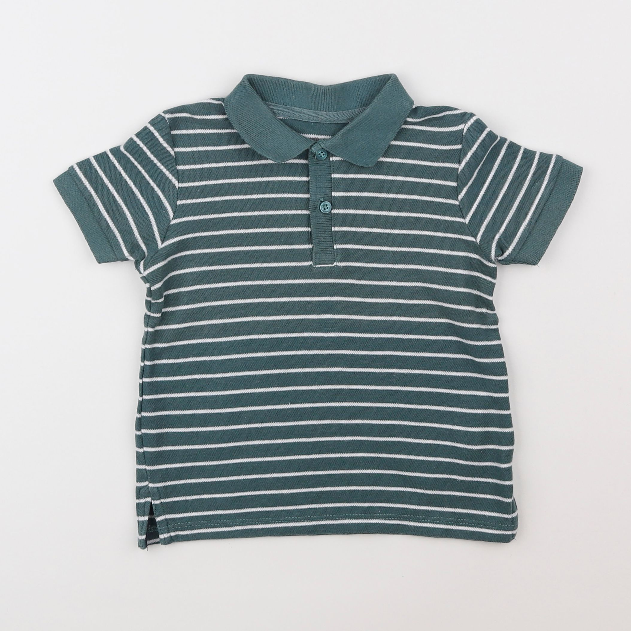 Vertbaudet - polo vert - 3 ans