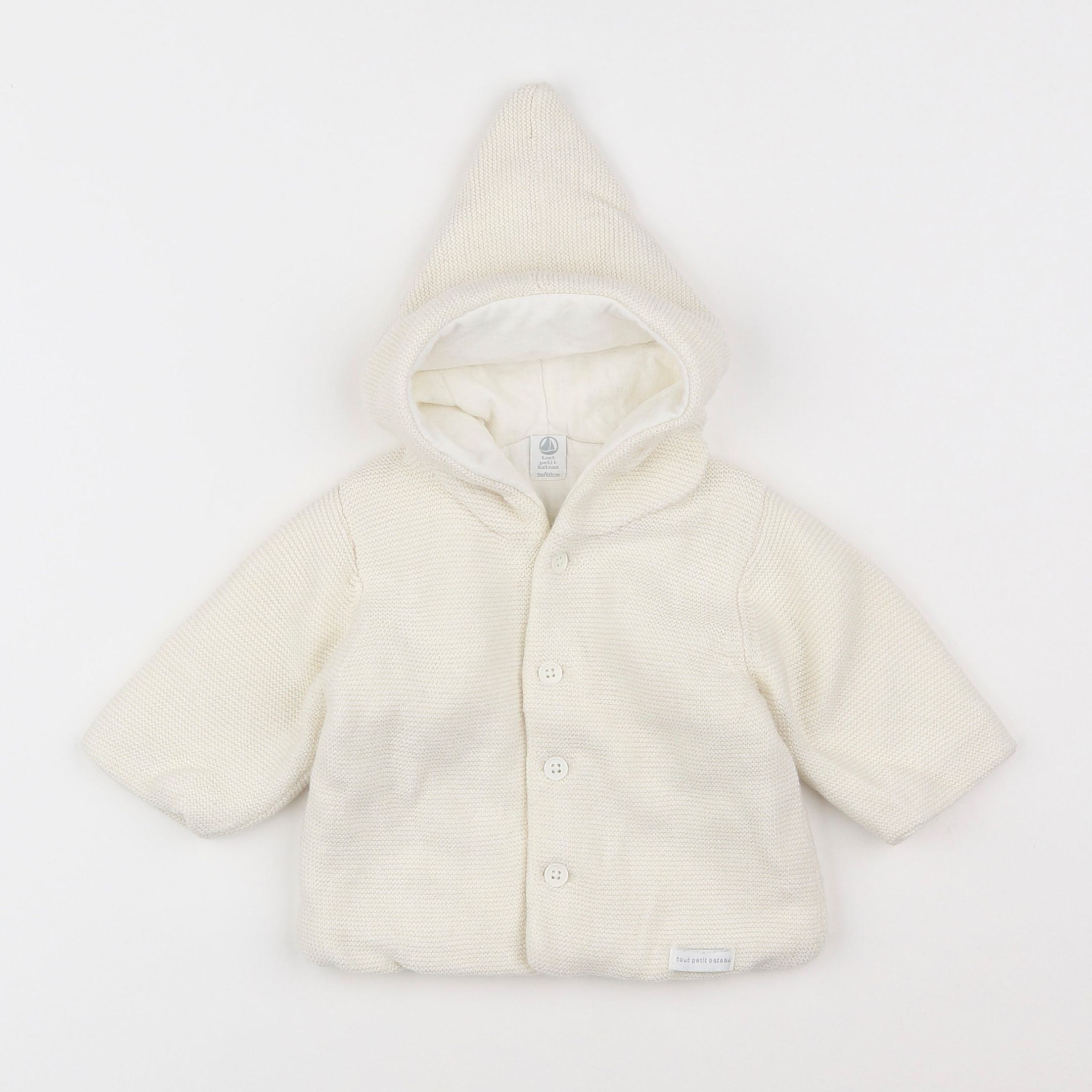 Petit Bateau - gilet beige - 3 mois