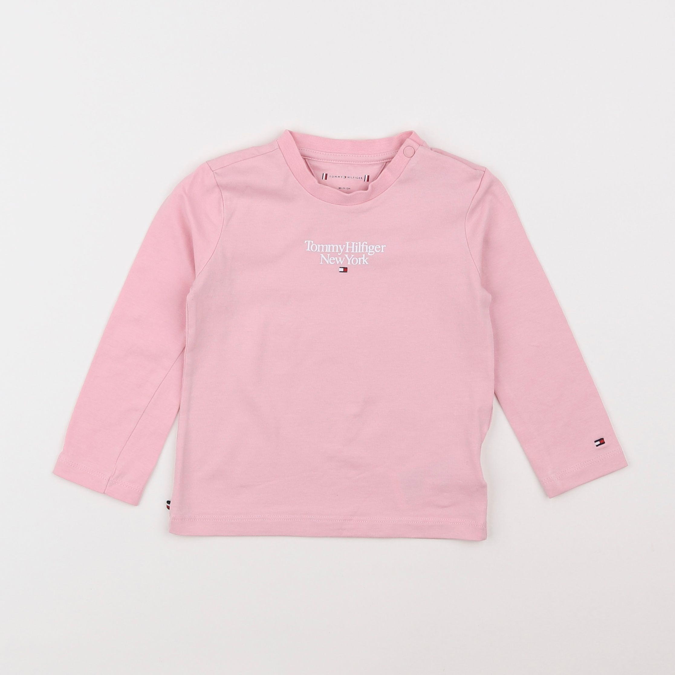 Tommy Hilfiger - tee-shirt rose - 9/12 mois