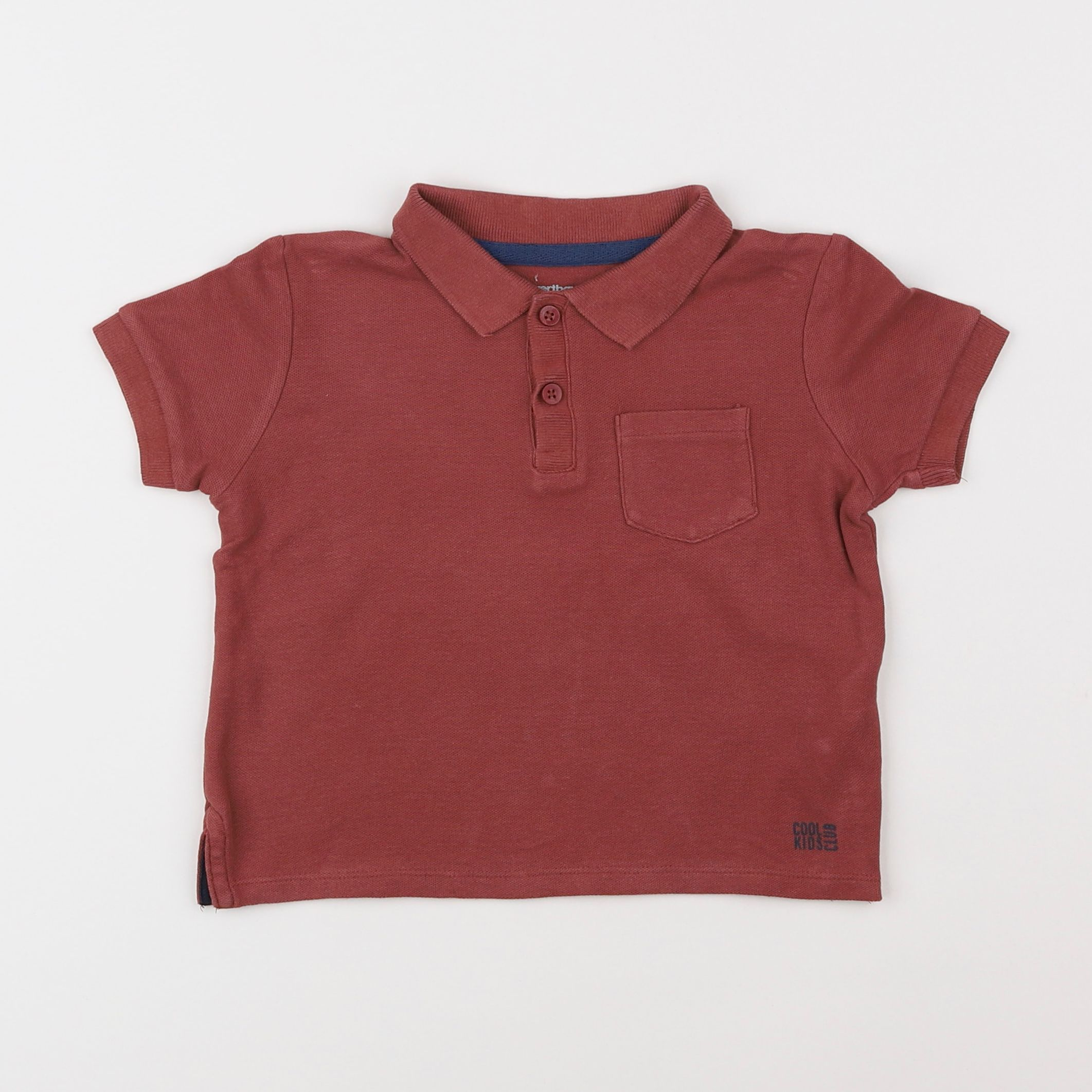 Vertbaudet - polo rouge - 3 ans