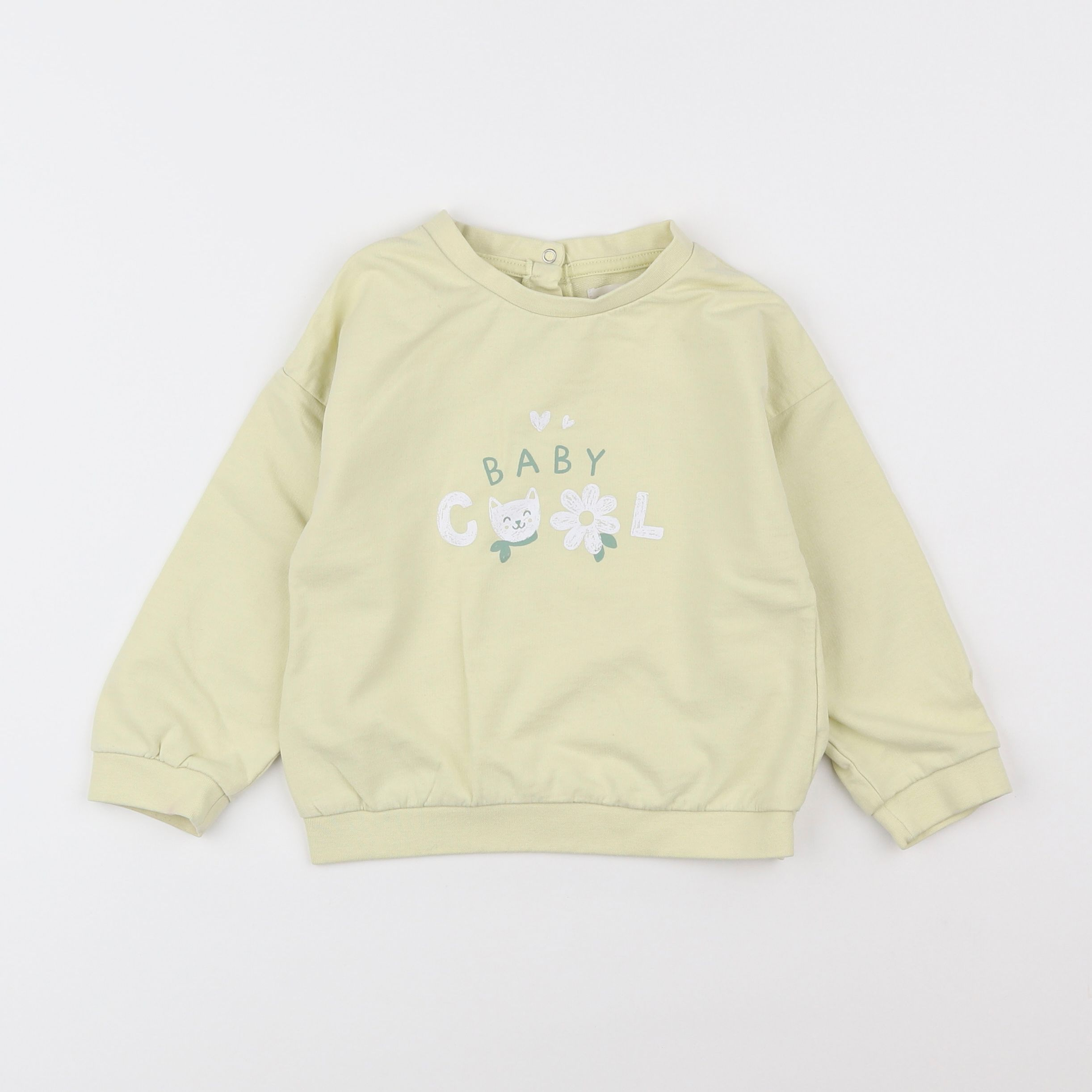 Vertbaudet - sweat jaune - 3 ans