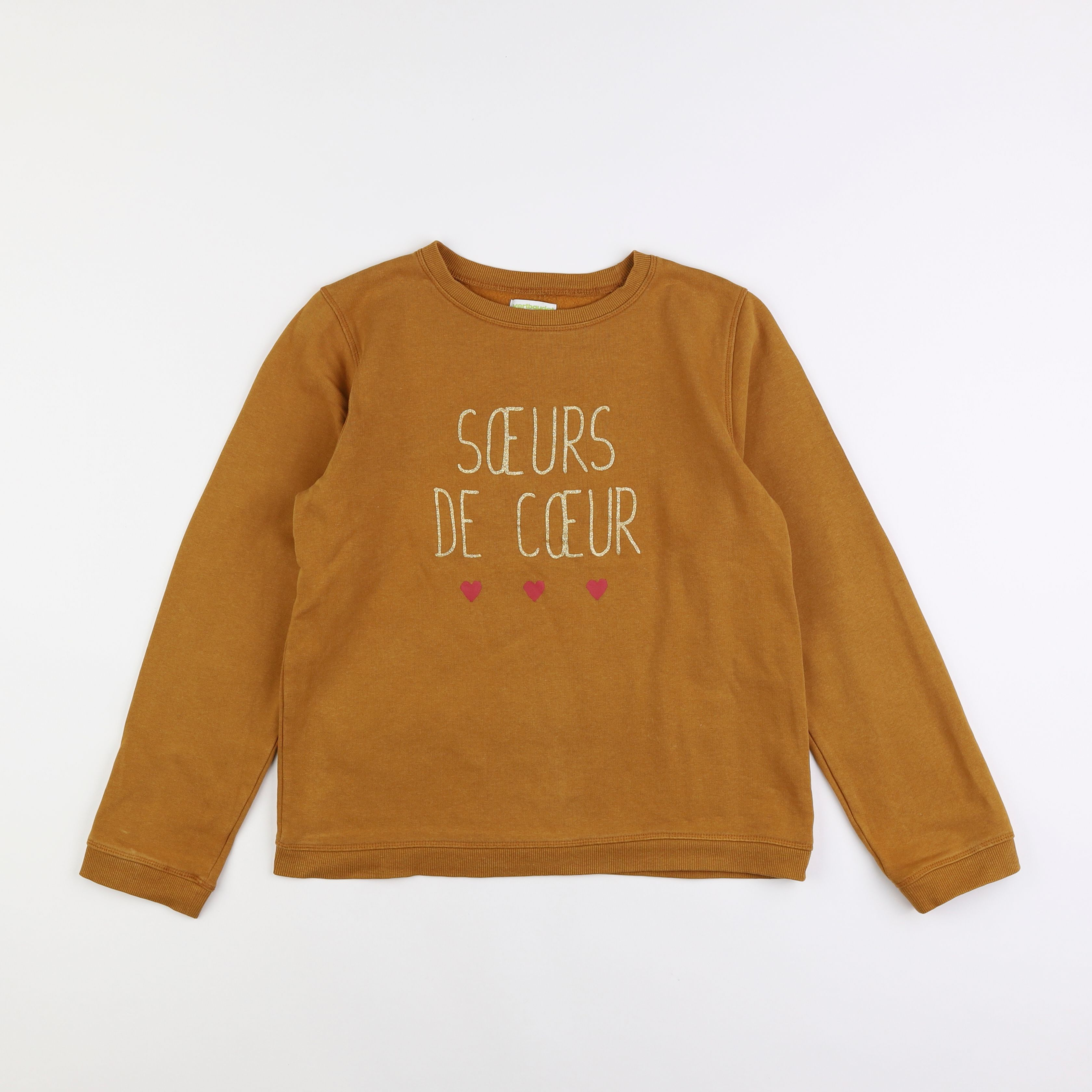 Vertbaudet - sweat marron - 14 ans