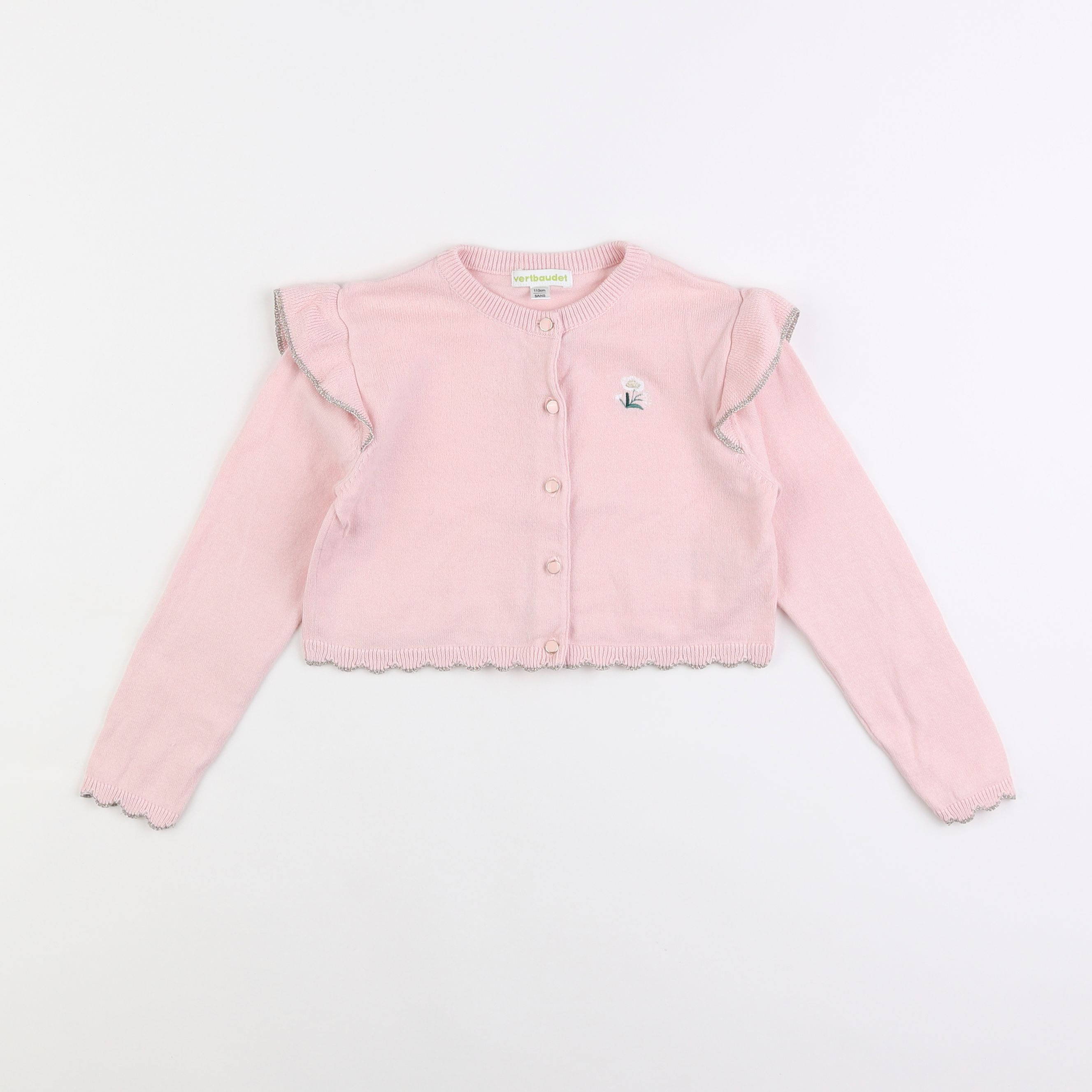 Vertbaudet - gilet rose - 5 ans