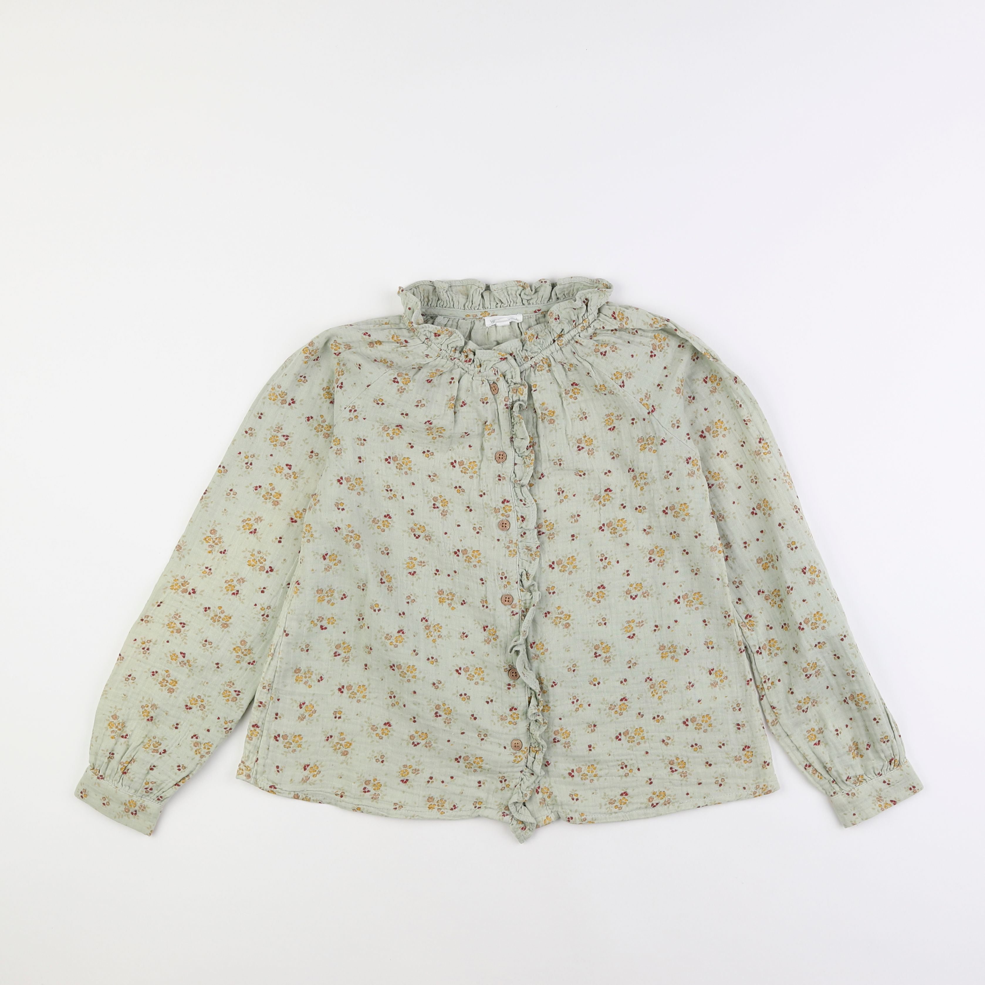 Vertbaudet - blouse vert - 9 ans