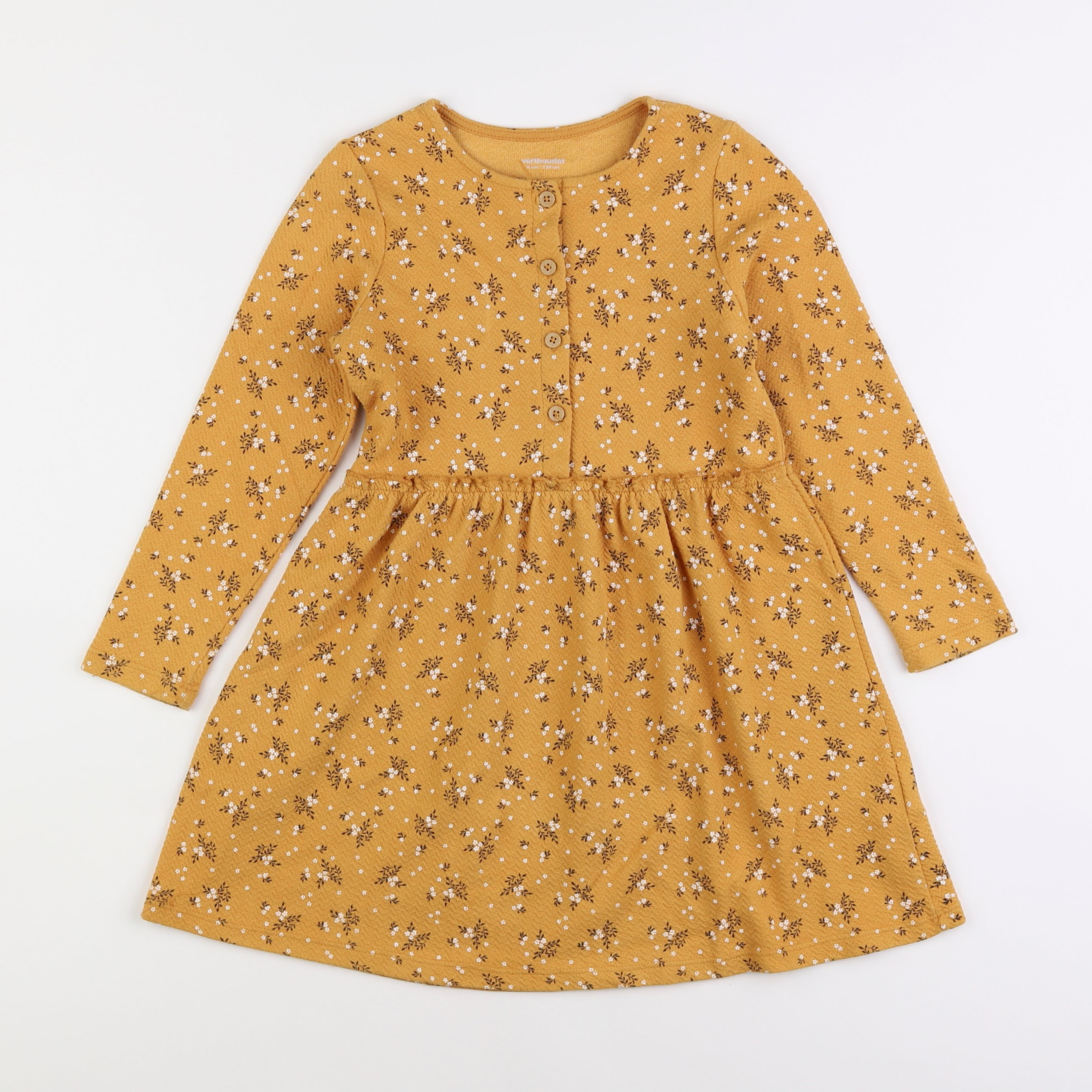 Vertbaudet - robe jaune - 8 ans