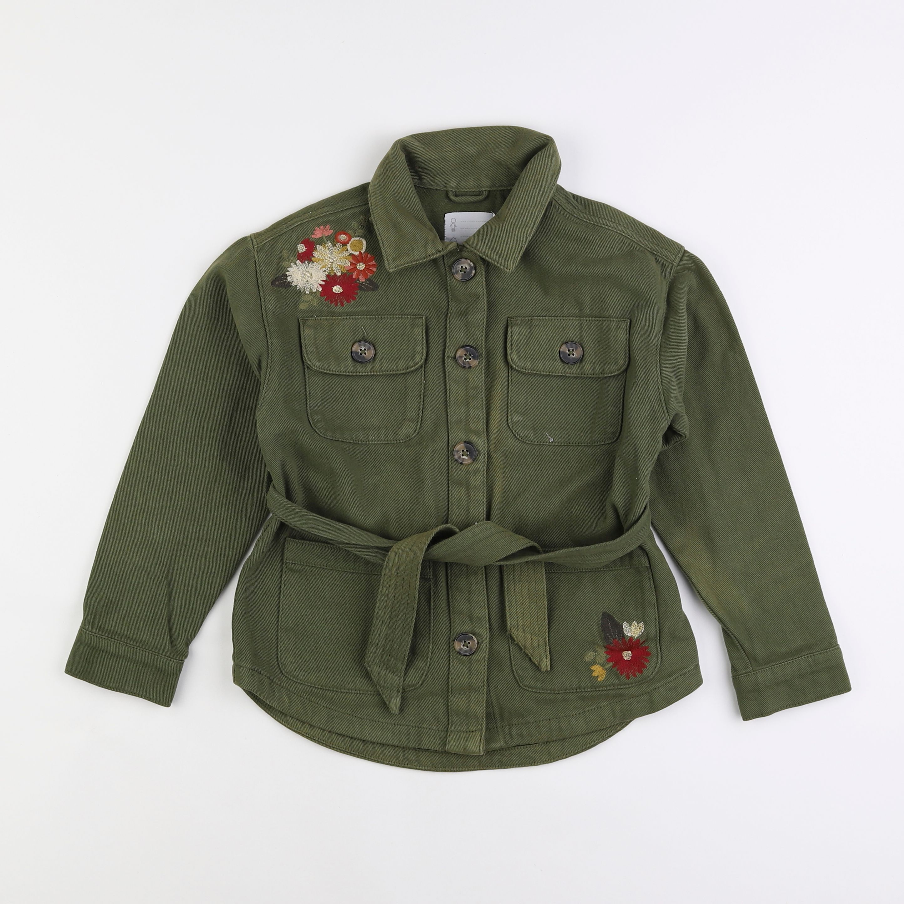 Vertbaudet - veste vert - 8 ans