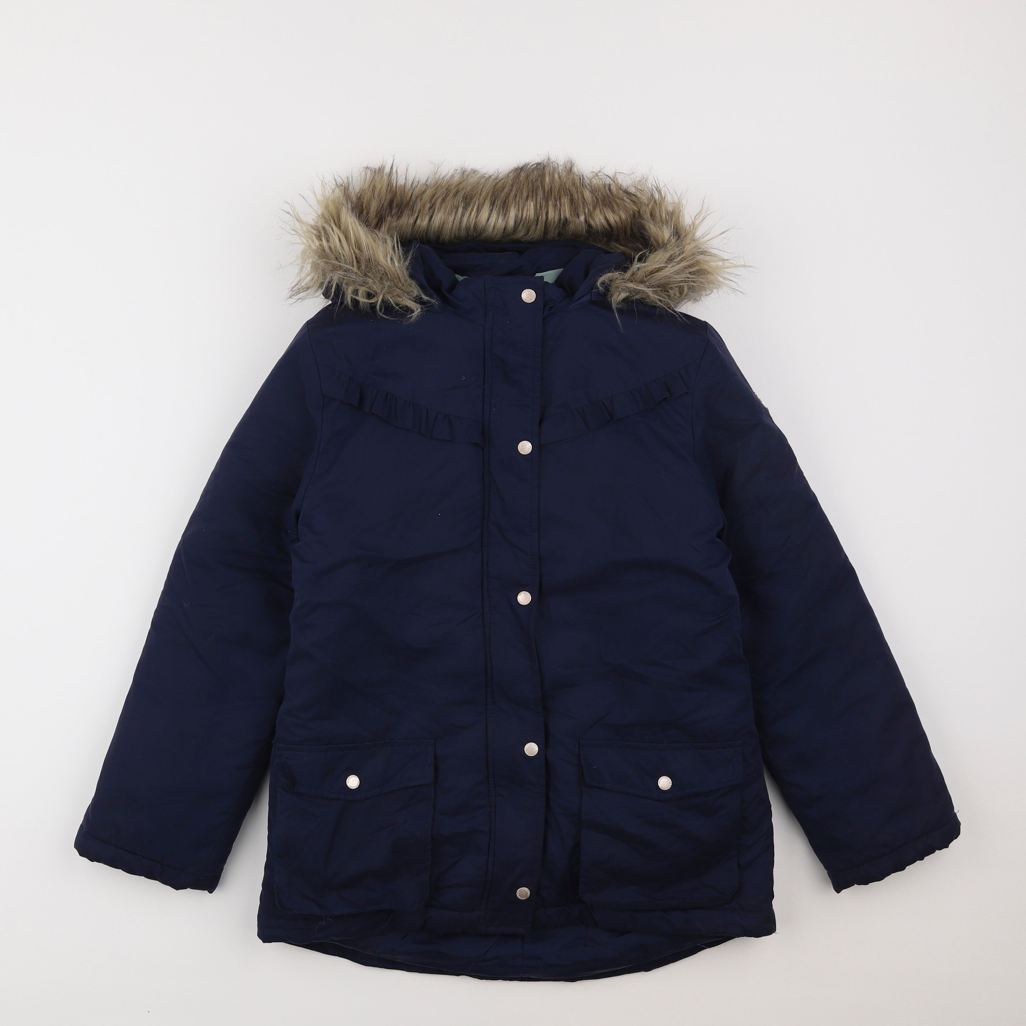 Vertbaudet - parka bleu - 10 ans